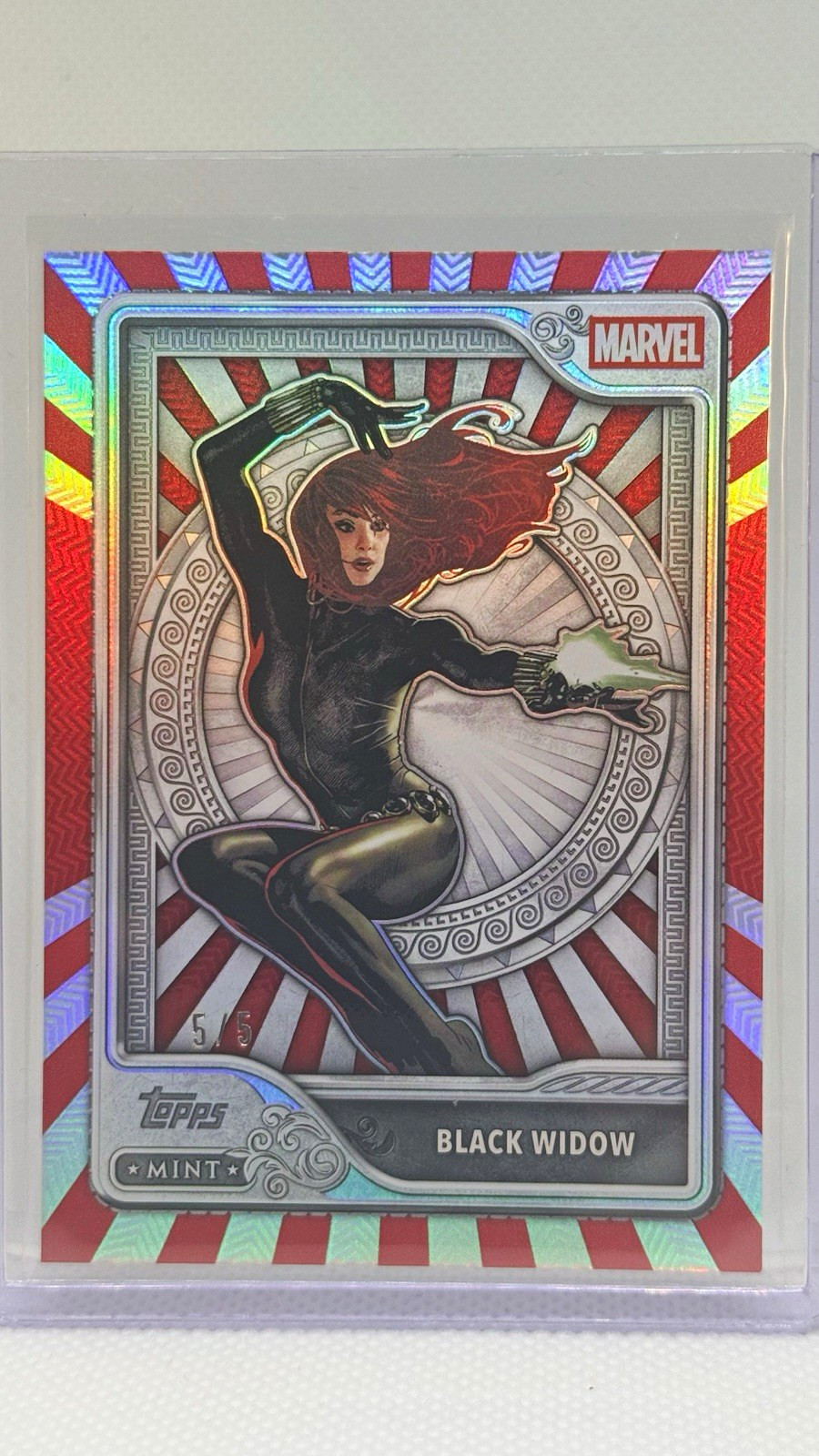 2026 Topps Mint Marvel Black Widow #66 Silver Insert Serial Numbered 5/5