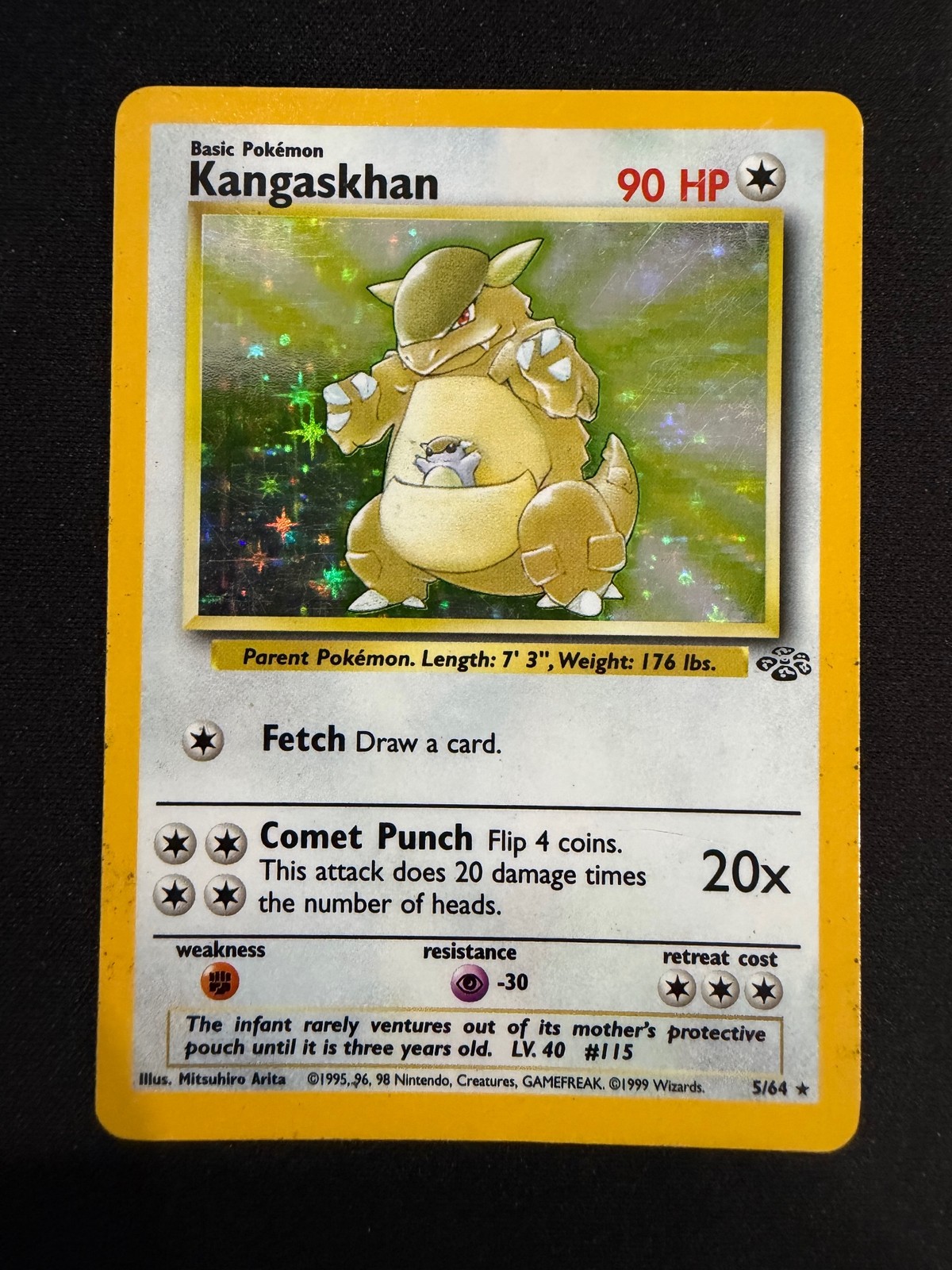 Jungle #05/64 Kangaskhan (5) **HP** Jungle #05/64 Kangaskhan (5) **HP**