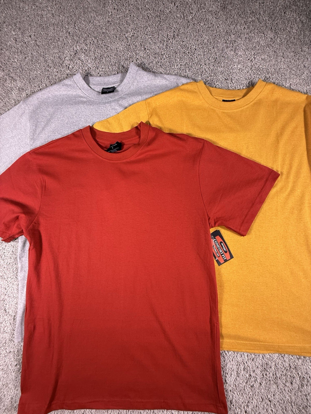 NWT Hangout Men’s T Shirts 3 Total Size Large Cotton Blend Medium Weight 