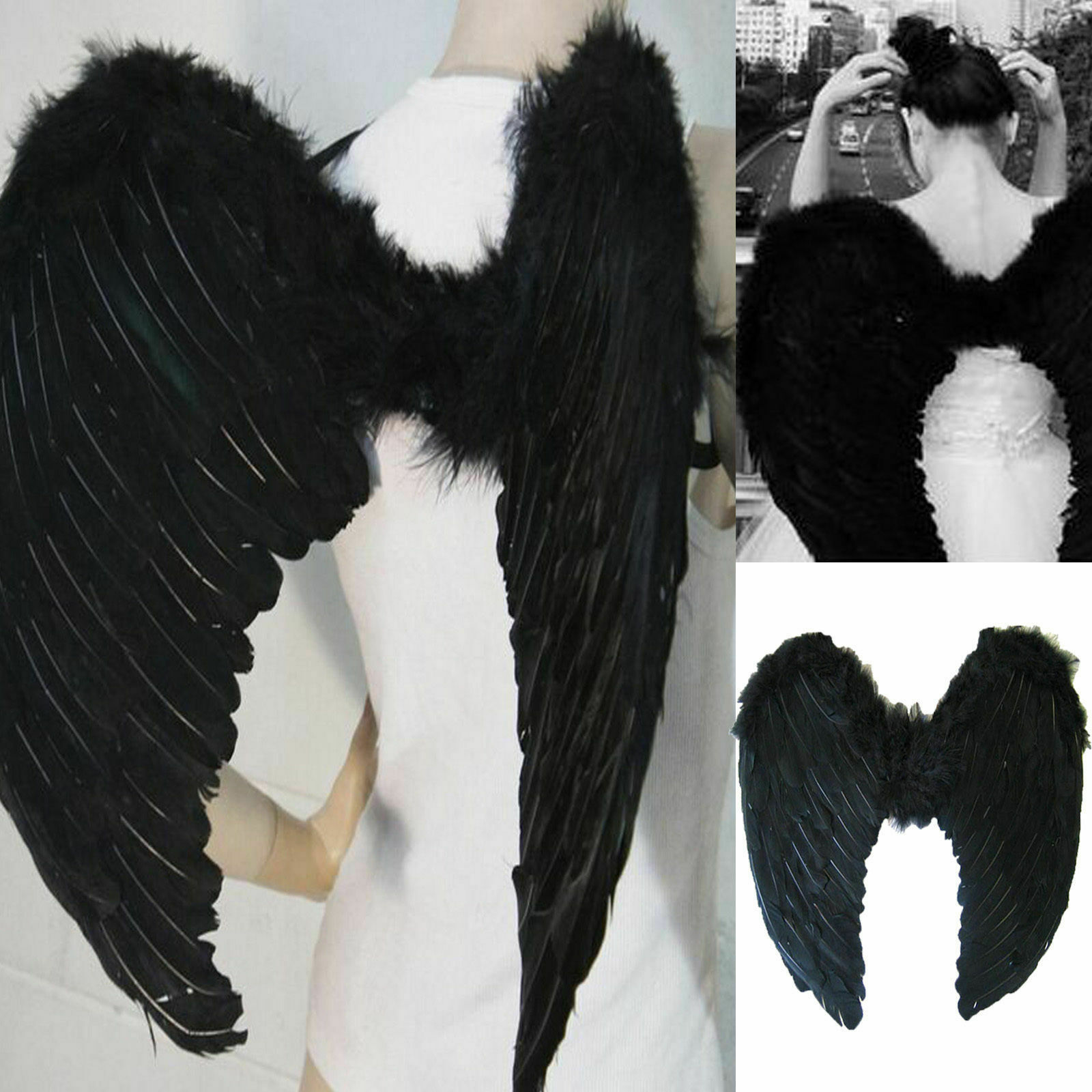 Angel Feather Wings Cosplay Dress Halloween Costume Props Valentine's Day Gift
