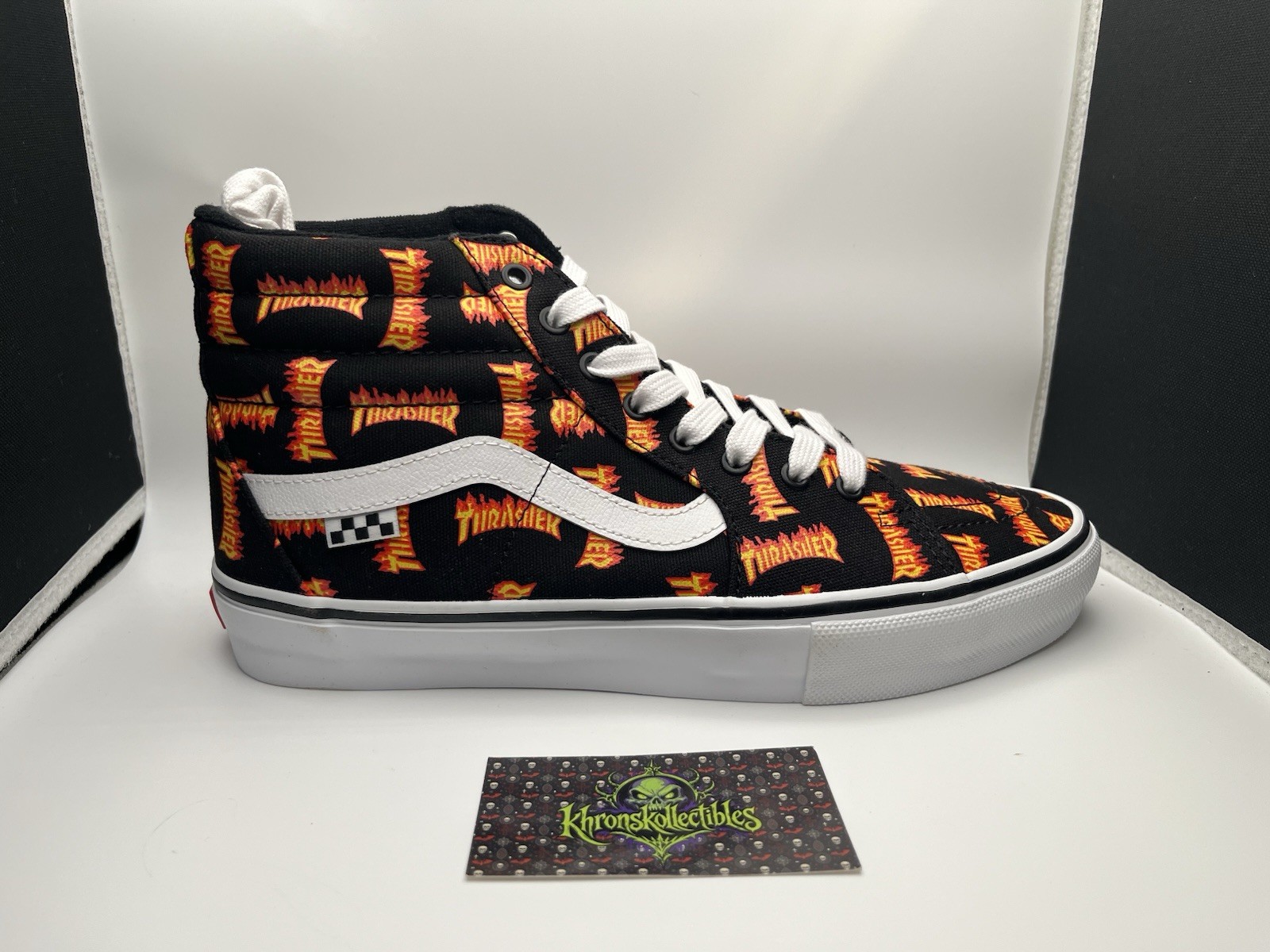 VANS Skate Sk8-Hi Thrasher Black Skateboarding Shoes Men’s US 10.5 D