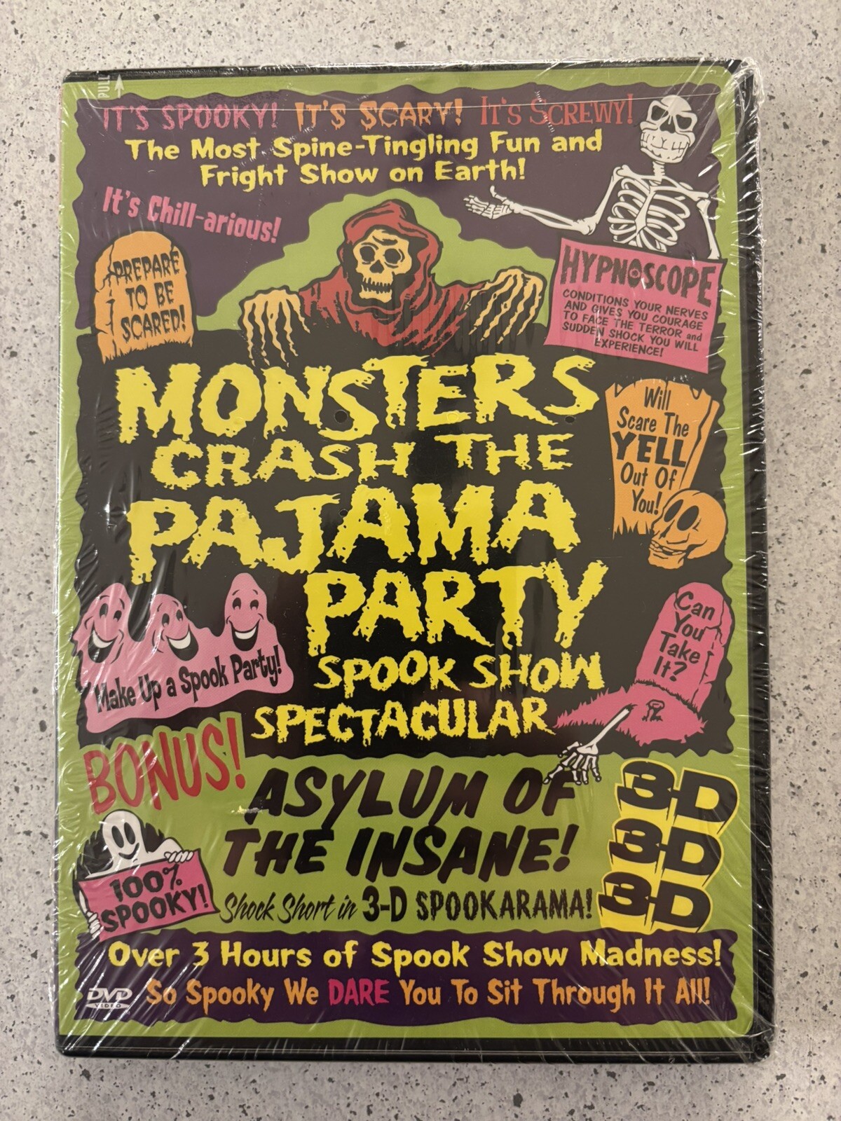 Monsters Crash Pajama Party Factory SEALED( DVD)