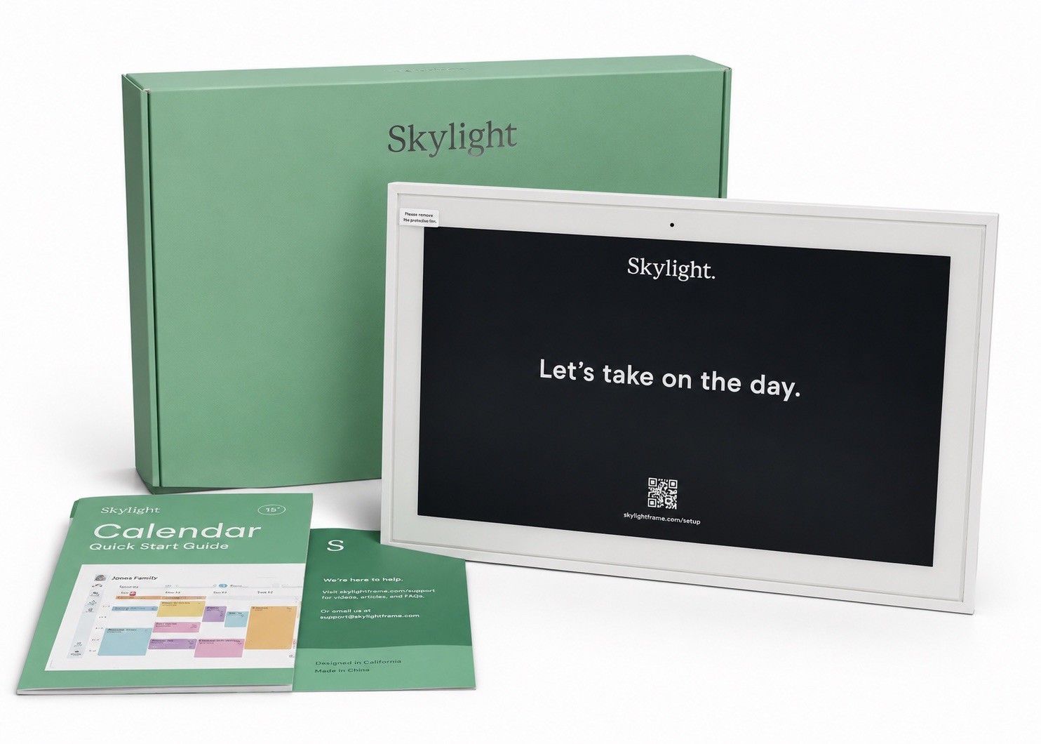 Skylight Calendar: 15-inch Wall Planner Digital Calendar & 15 - White