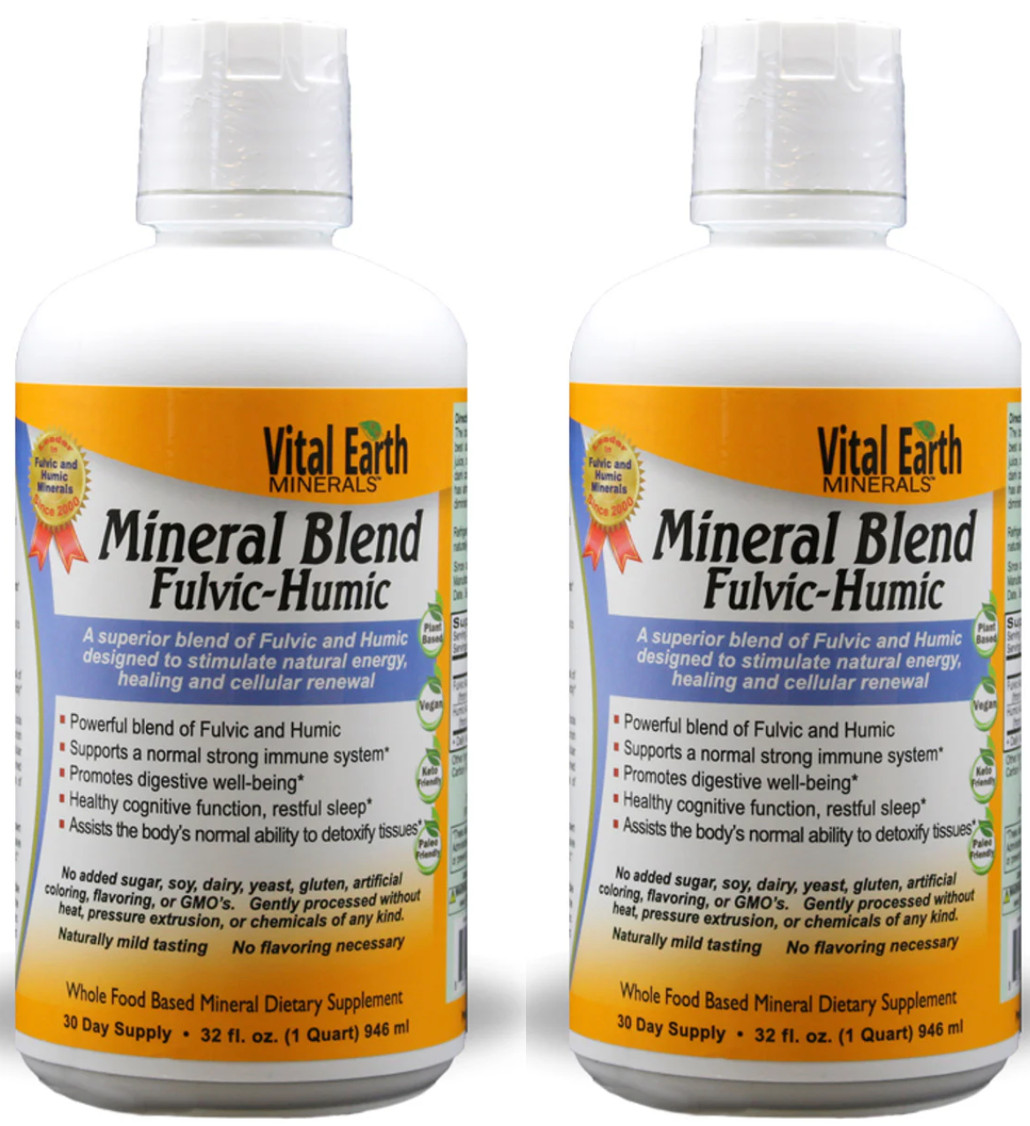 Vital Earth Minerals Fulvic-Humic Mineral Blend - 32 fl oz ( 2 Pack ) Vital Earth Minerals Fulvic-Humic Mineral Blend - 32 fl oz ( 2 Pack )
