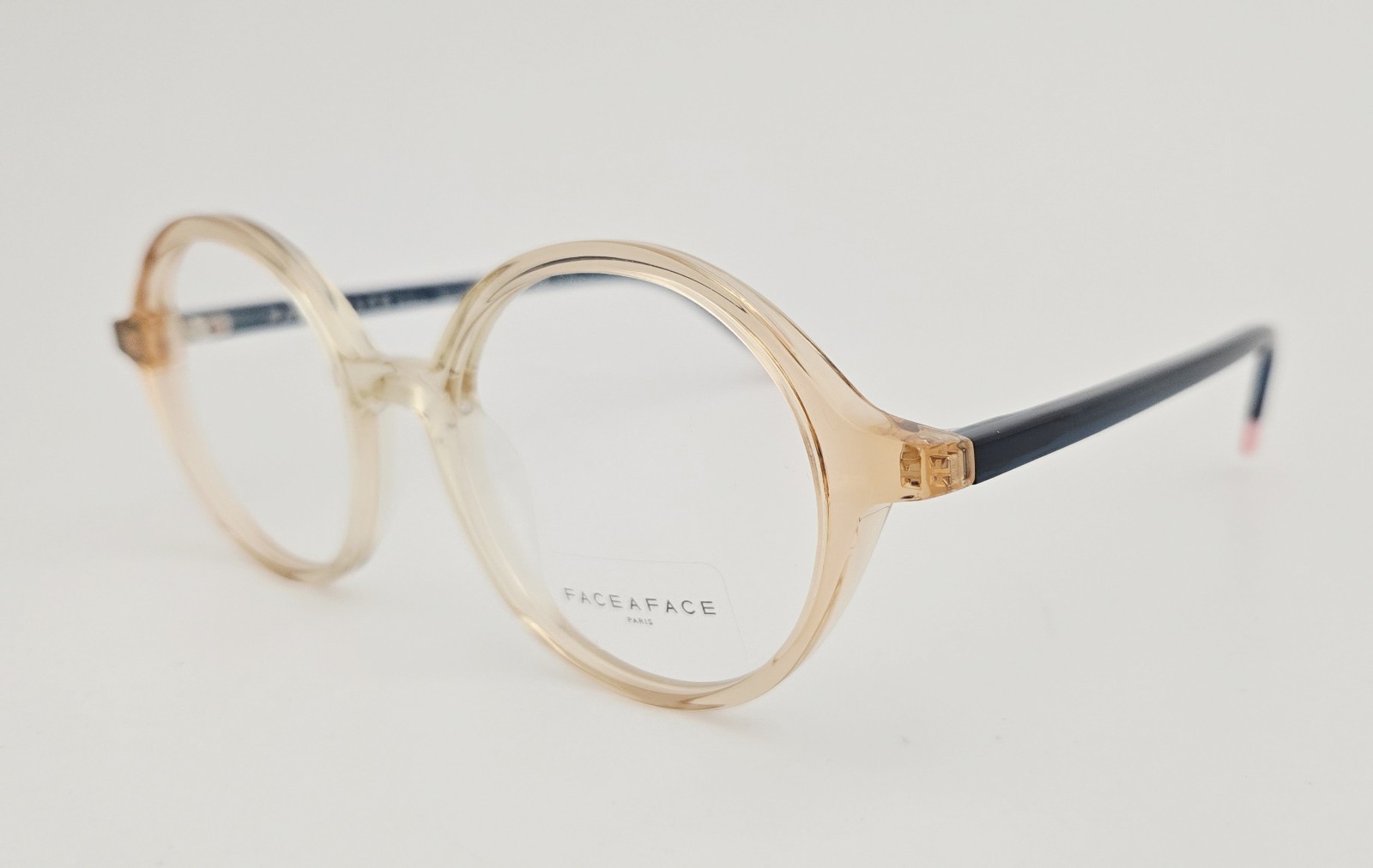 Face A Face Eyeglasses NEW Norma 1 Color 8003 Brown Blue Pink Size 50 Round