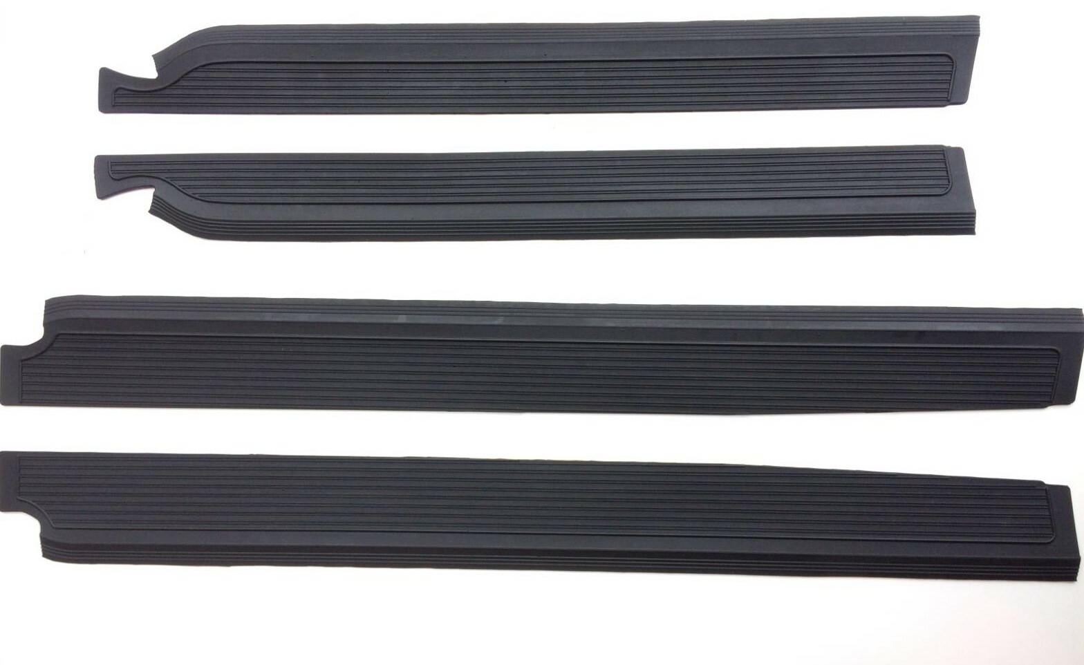 For Mercedes W108 250 280 S SE SEL 300 SEB Black Door Sill Rubber Mat Set 4 Pcs
