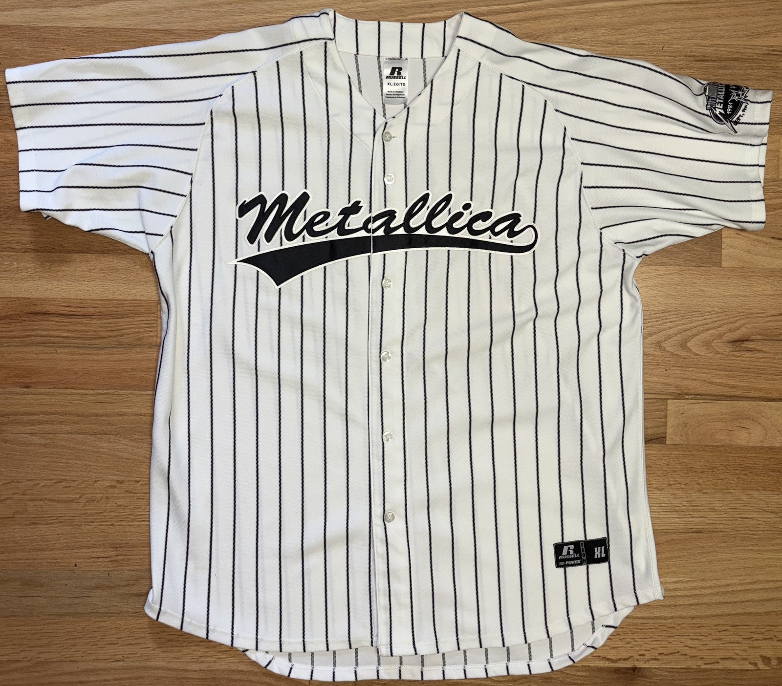 Metallica Big 4 Yankee Stadium Jersey XL 2011 Concert Band Baseball NY Bronx VTG