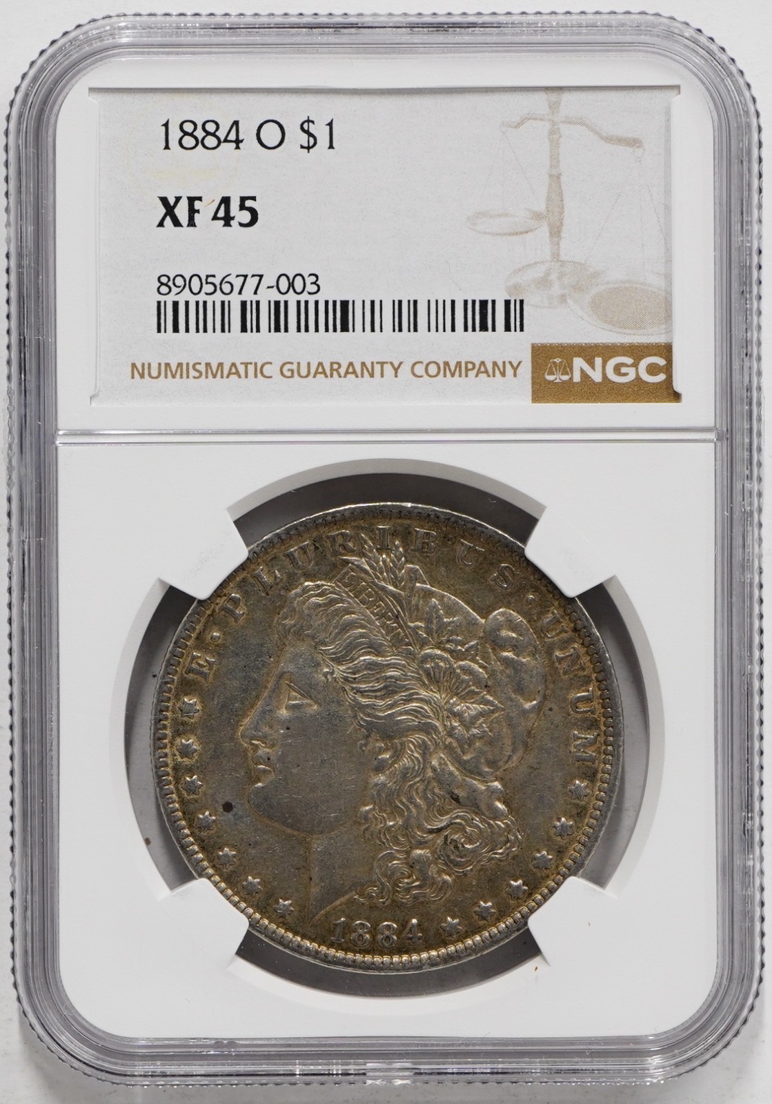 1884 O Morgan Dollar NGC XF-45