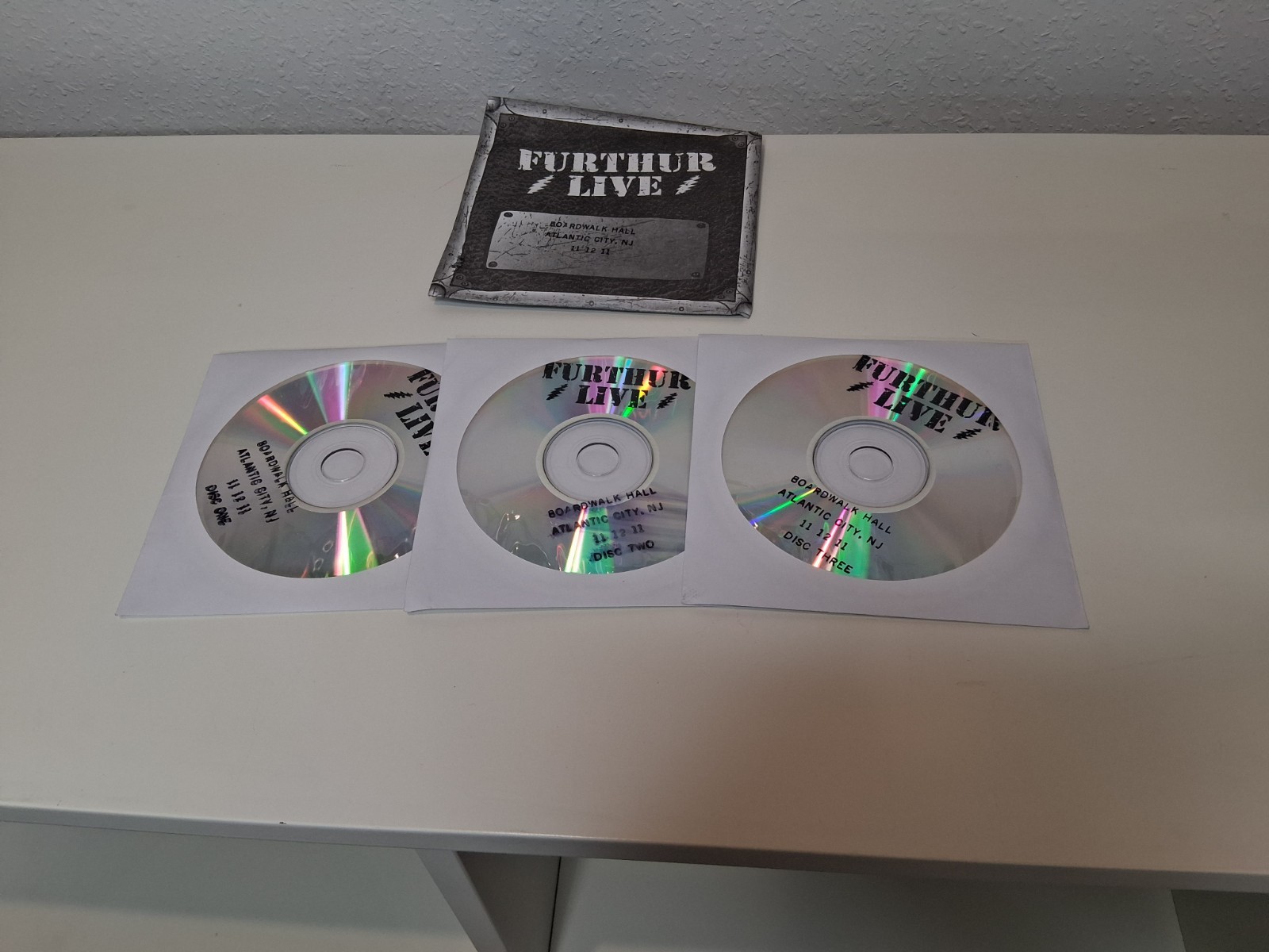 Furthur Live 3 CD Set - 11/12/11 - Boardwalk Hall Atlantic City NJ - Used Tested