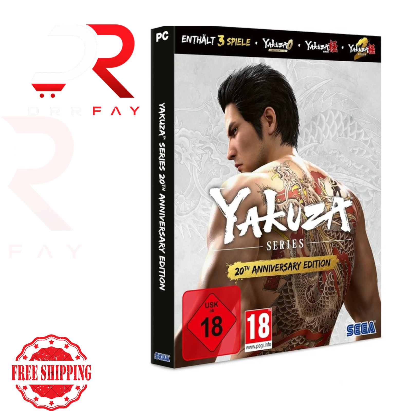 Yakuza Series 20th Anniversary Edition (Code in a Box) (PC) Yakuza Series 20th Anniversary Edition (Code in a Box) (PC)