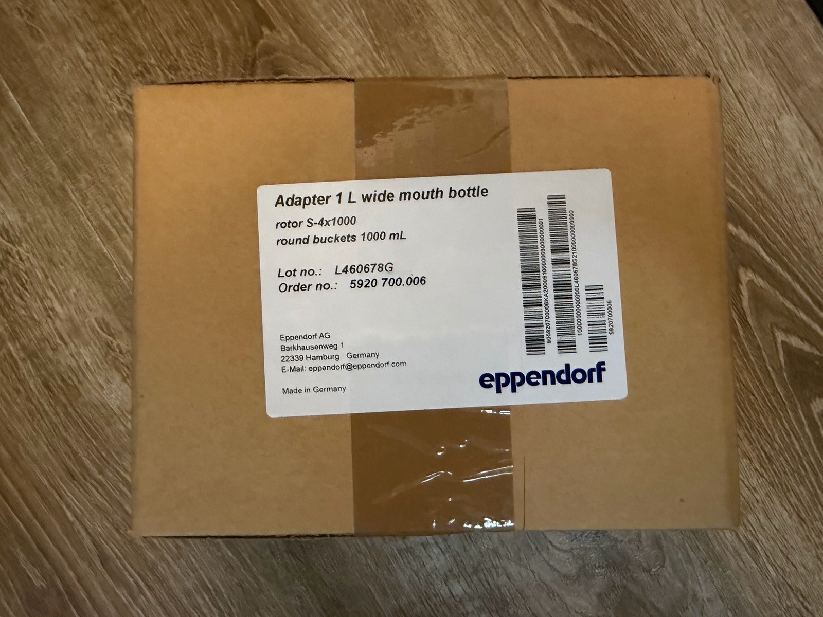 Eppendorf Adapter 1 L Wide Mouth Bottle for Rotor S-4x1000 -Round Buckets 1000ml Eppendorf Adapter 1 L Wide Mouth Bottle for Rotor S-4x1000 -Round Buckets 1000ml