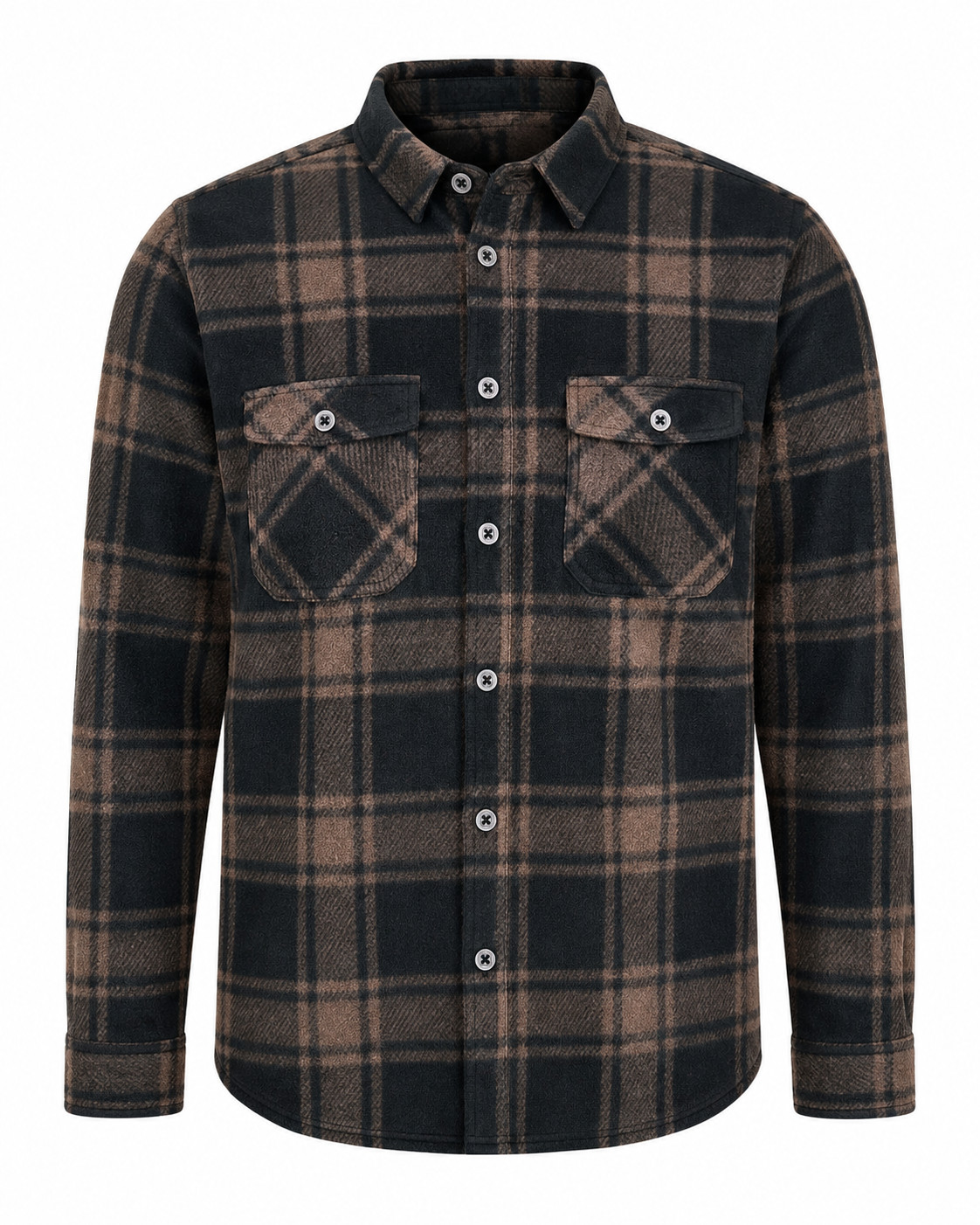 Men’s Premium Button Up Long Sleeve Plaid Soft Flannel Shirt