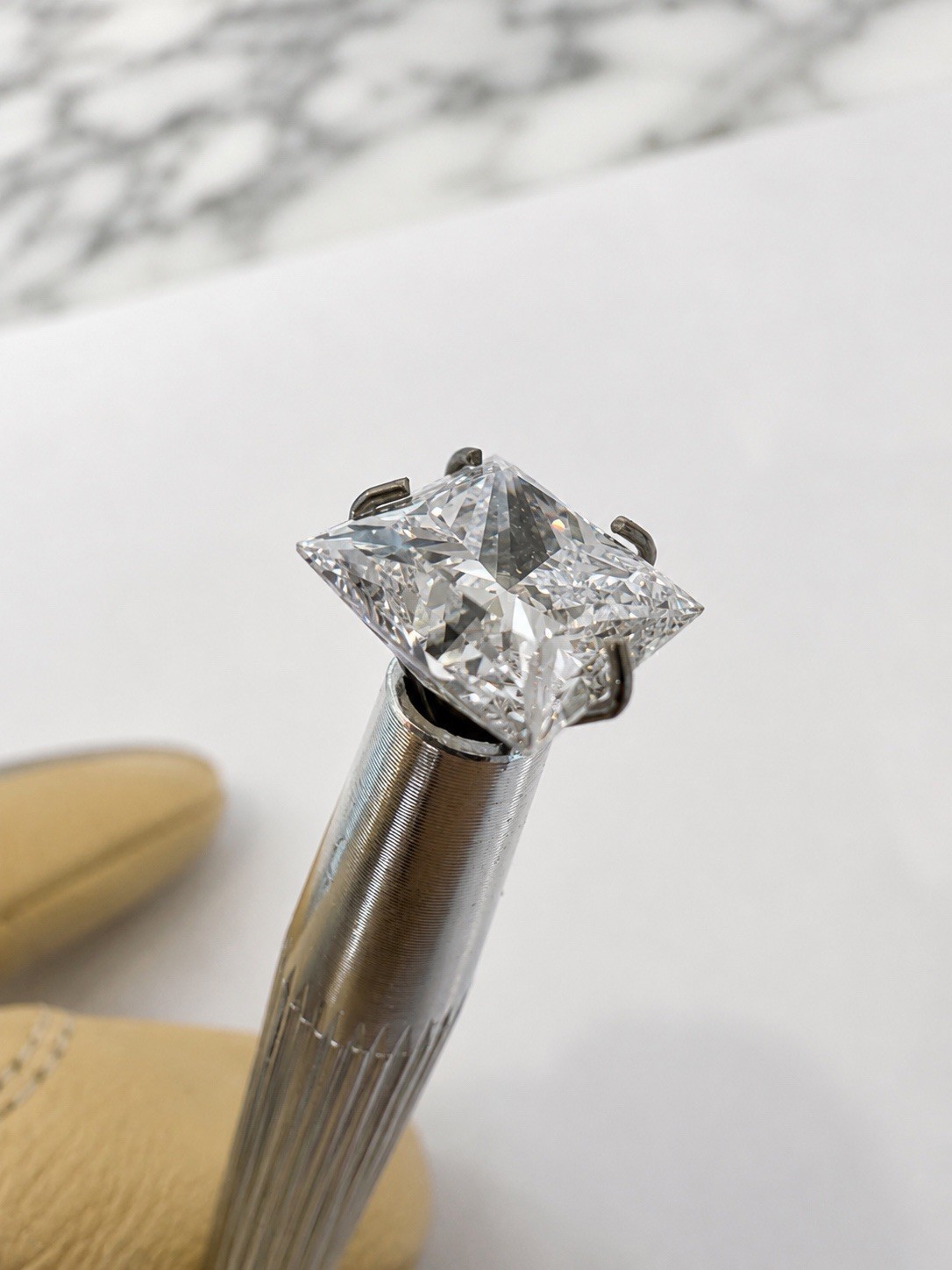 2.44 Ct IGI Certified Lab Grown Princess Cut Diamond G VVS1 EX/EX