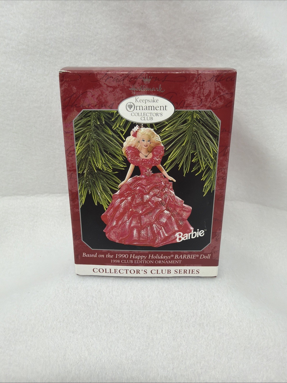 Hallmark Keepsake Ornament Collectors Club 1998 Happy Holidays Barbie Doll