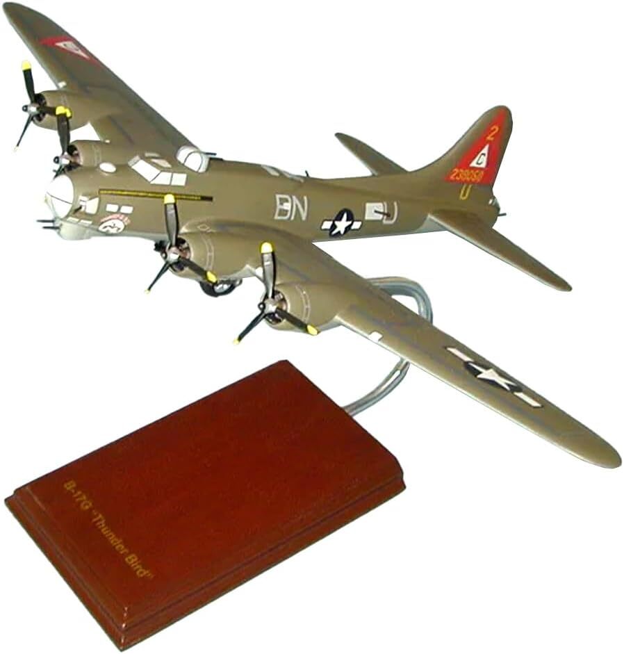 USAAF Boeing B-17G Flying Fortress Thunder Bird Desk Model 1/60 WW2 SC Airplane