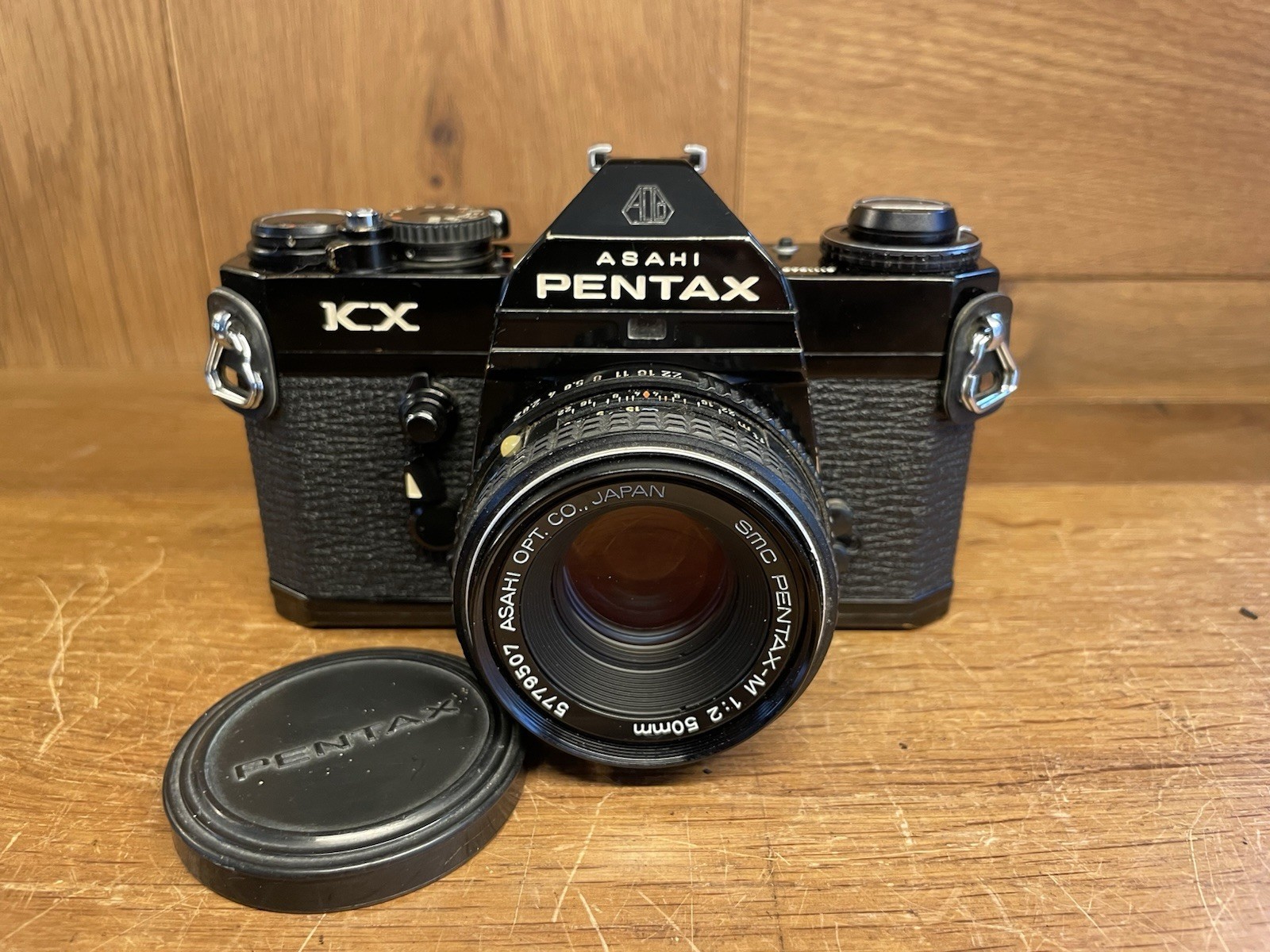 *CLA'd : Near Mint ++* Pentax KX Black Film Camera SMC M 50mm F/2 Lens From JPN