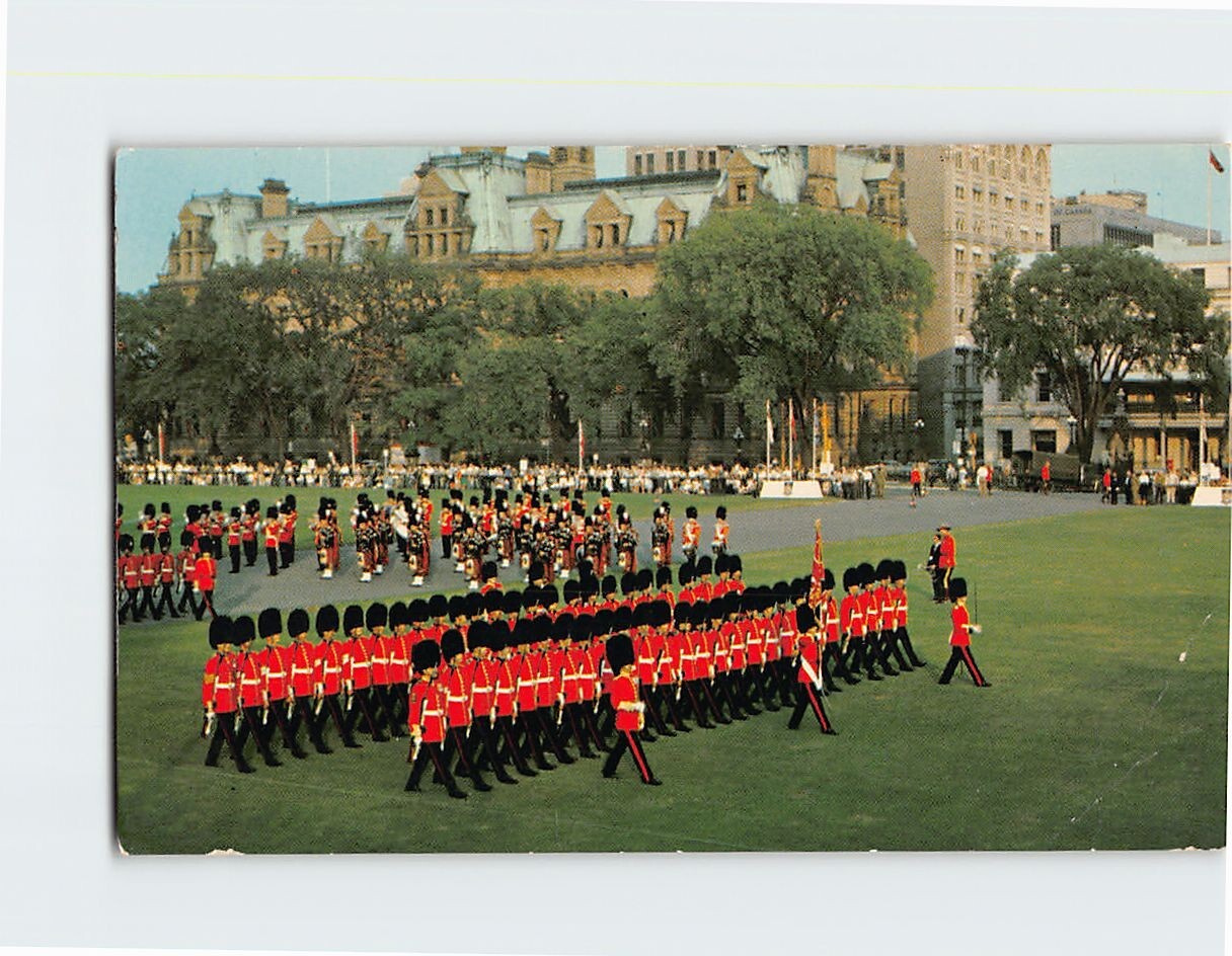 Postcard The Guards Present Colour And Pageantry Ottawa Ontario Canada