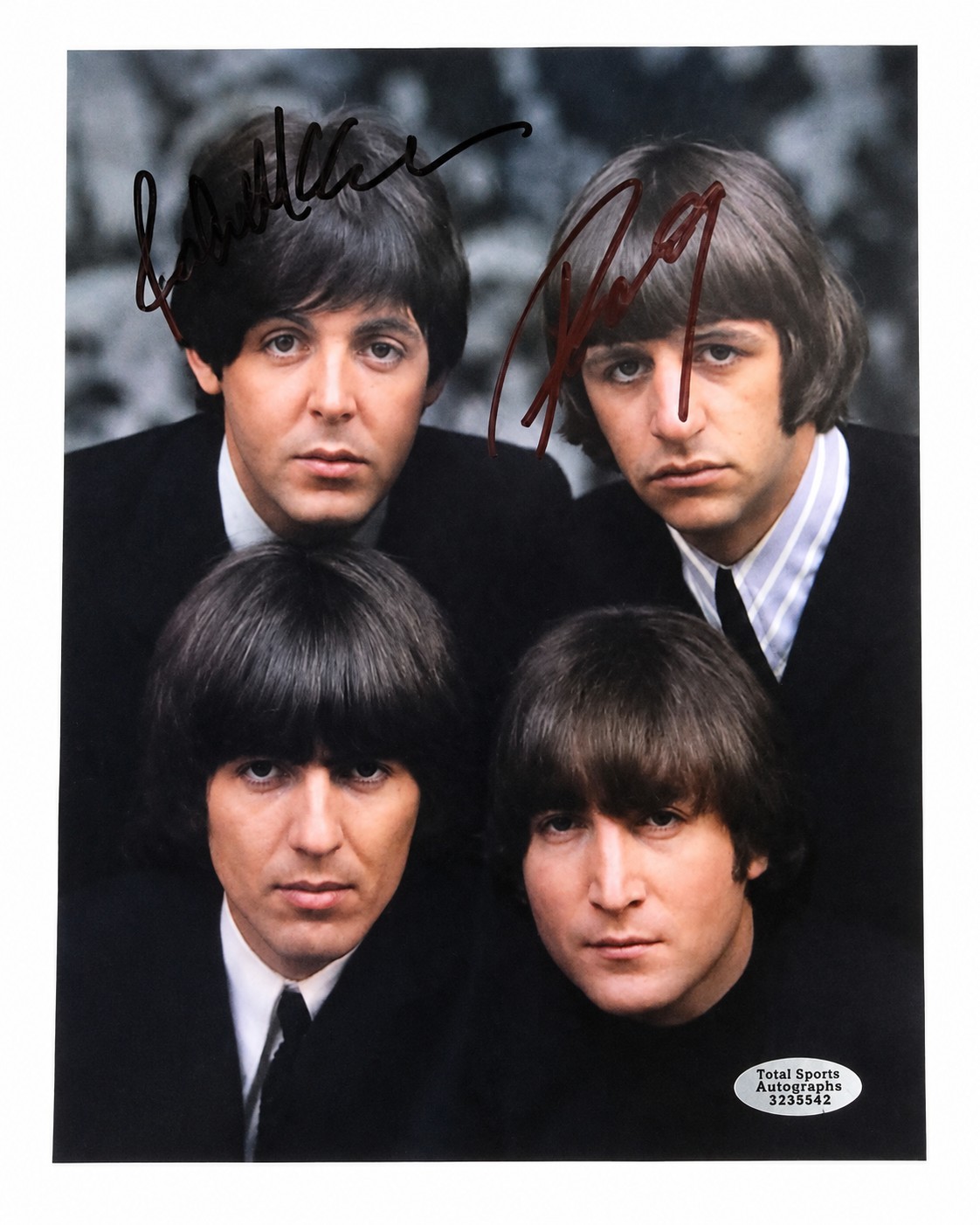 Ringo Starr Paul McCartney of The Beatles Signed Autographed Fab Four Photo COA Ringo Starr Paul McCartney of The Beatles Signed Autographed Fab Four Photo COA