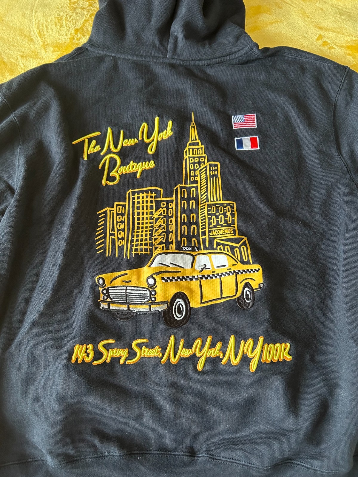 Jacquemus ‘The New York boutique’ Hoodie, Black, Size M. Retail $650.00 Jacquemus ‘The New York boutique’ Hoodie, Black, Size M. Retail $650.00