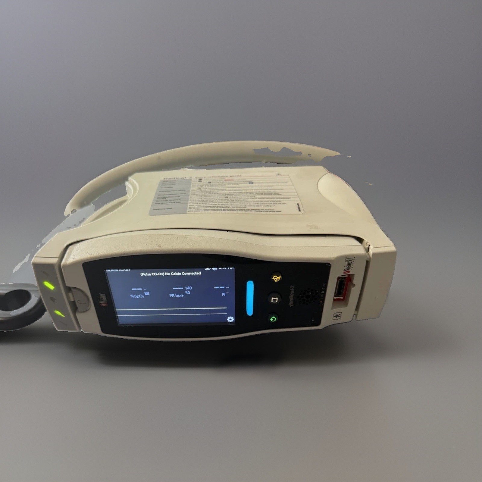 Masimo Radical 7 Rainbow Pulse Oximeter + Docking Station | Tested | READ