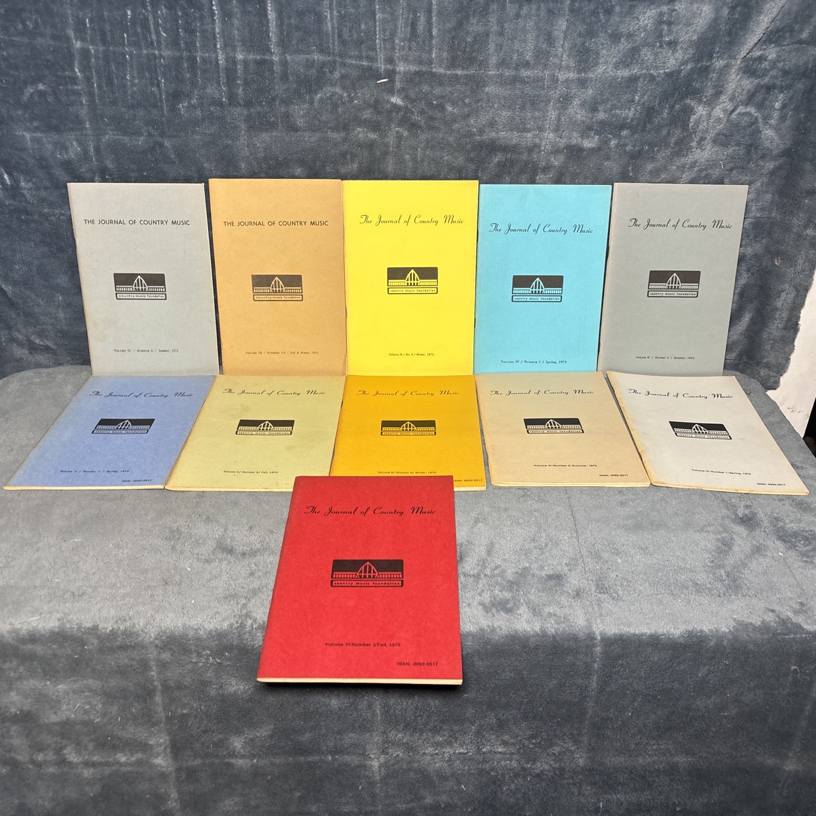 JCM The Journal of Country Music Vintage  Paperback Lot of 11 1972-1975