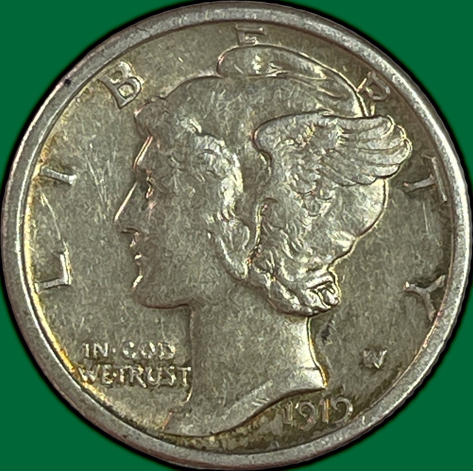 1919-S Mercury Dime Almost Uncirculated AU Coin #48937