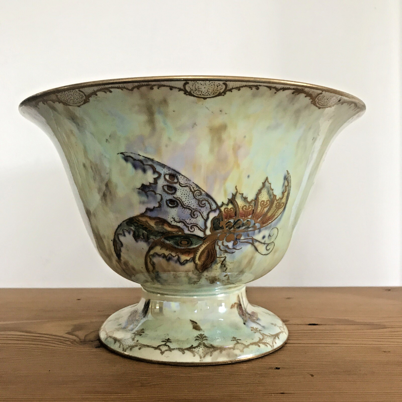 Antique Wedgwood England Porcelain Daisy Makeig Jones Fairyland Pedestal Bowl Antique Wedgwood England Porcelain Daisy Makeig Jones Fairyland Pedestal Bowl