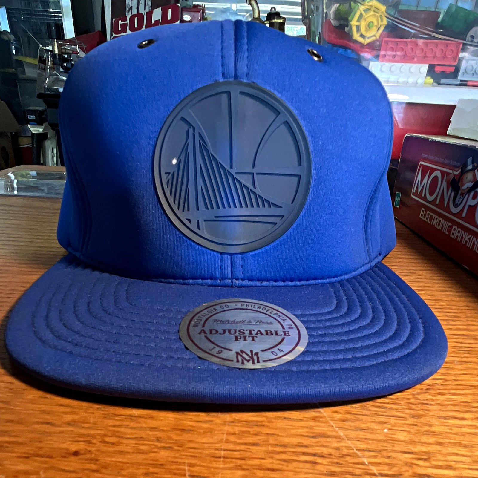 Mitchell & Ness Golden State Warriors NBA Adjustable Snapback Cap Blue Black Mitchell & Ness Golden State Warriors NBA Adjustable Snapback Cap Blue Black