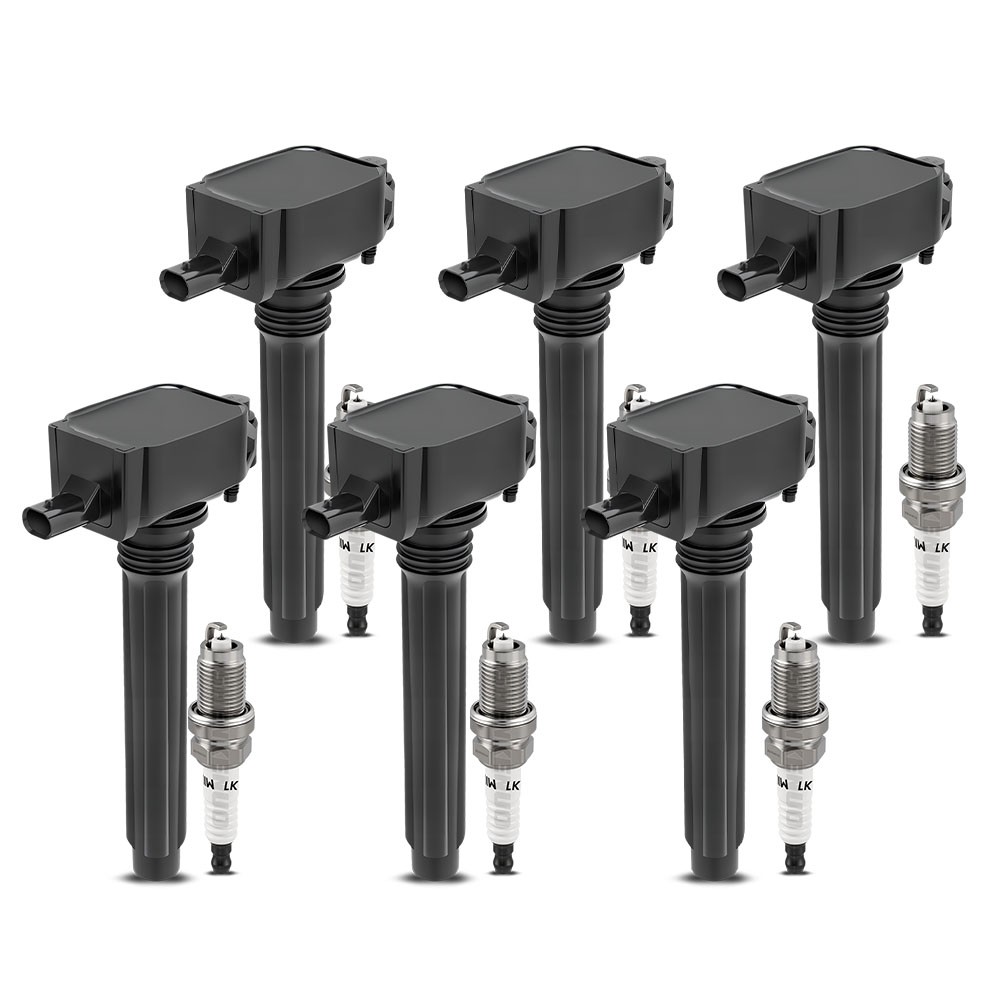 6PCS Ignition Coils and 6PCS Spark Plugs for Chrysler Jeep Dodge Ram 3.6L UF648