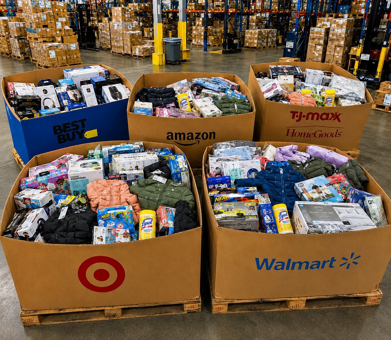 walmart shelf pulls assorted consumer gadgets and accessories liquidation lot