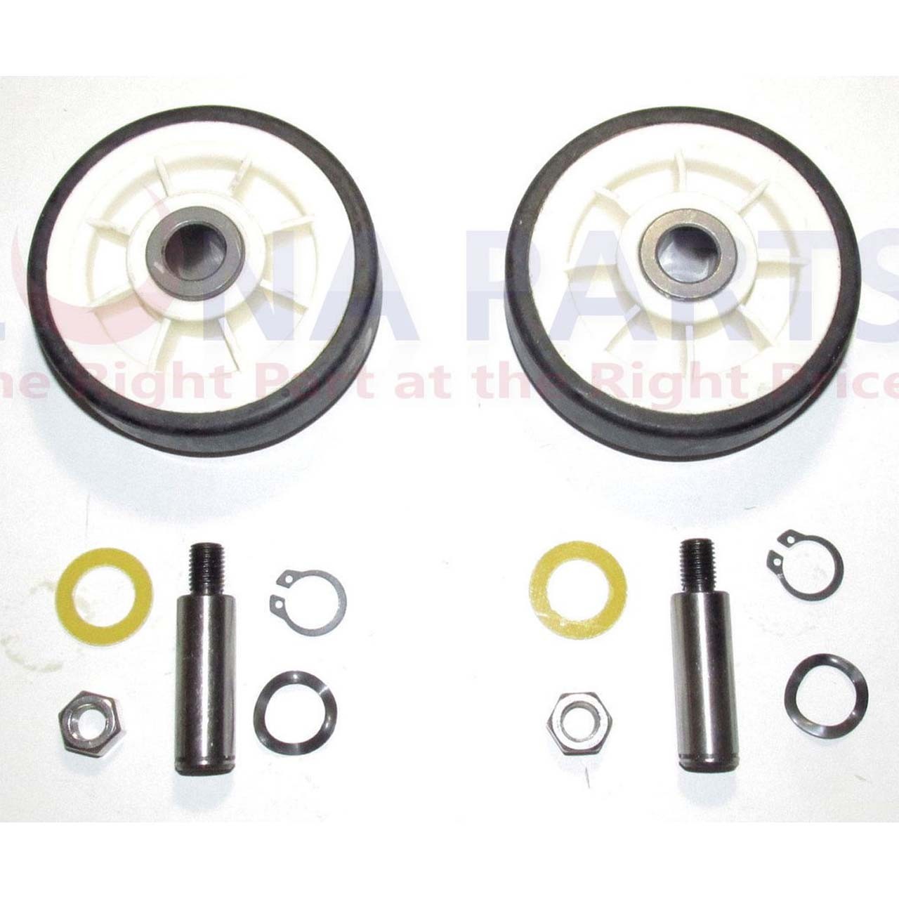 (2 PACK) Maytag Dryer Roller Wheel Drum Support Kit 303373K for 12001541 312948