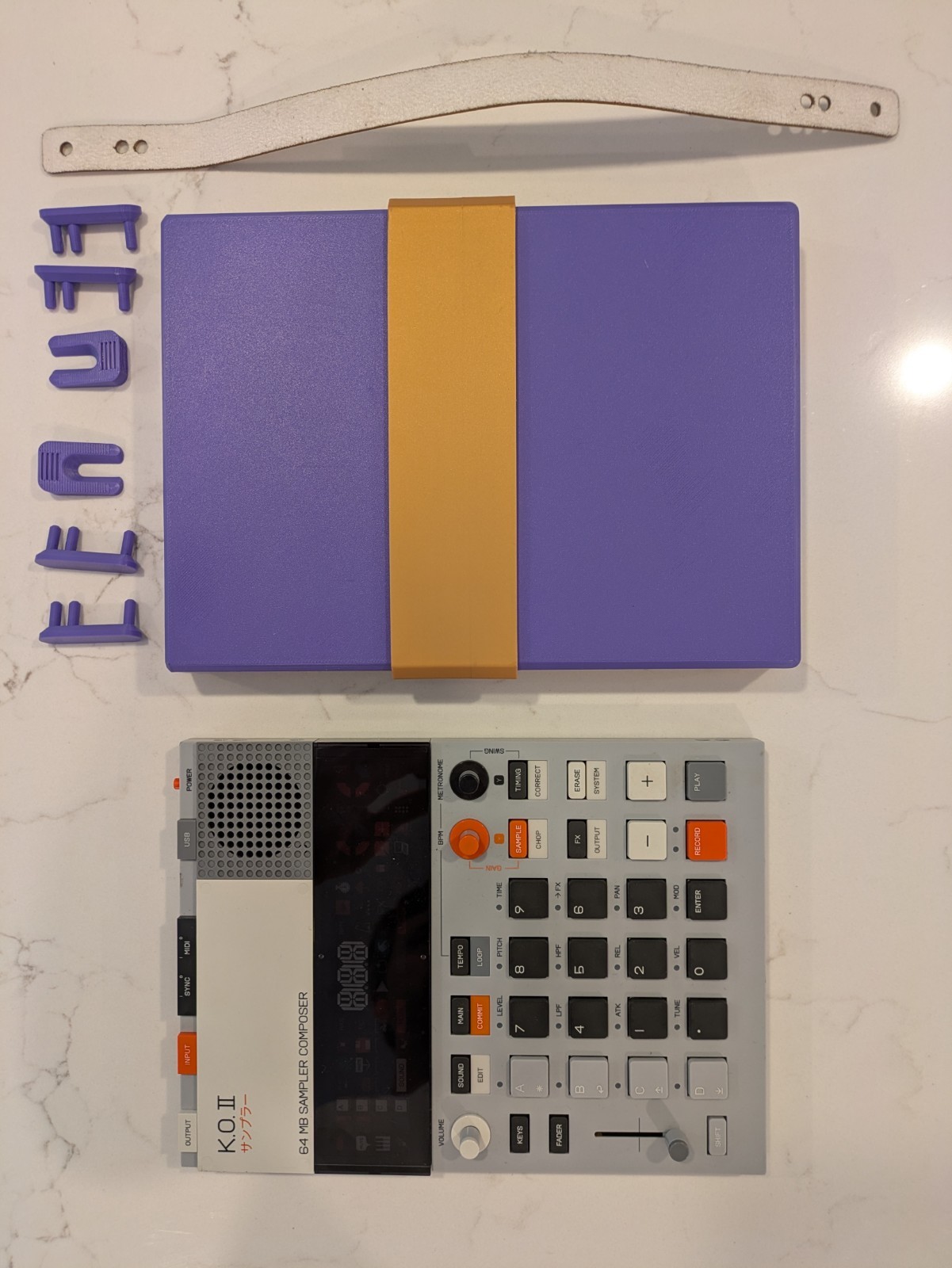 Teenage Engineering K.O. II EP-133 with FANBOY Stand Case