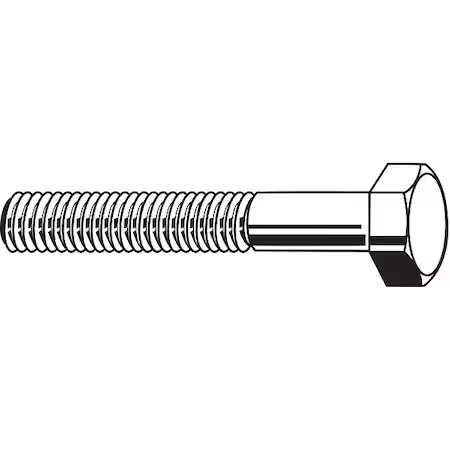 Zoro Select M01060.100.0080 Class 8.8, M10-1.25 Hex Head Cap Screw, Black
