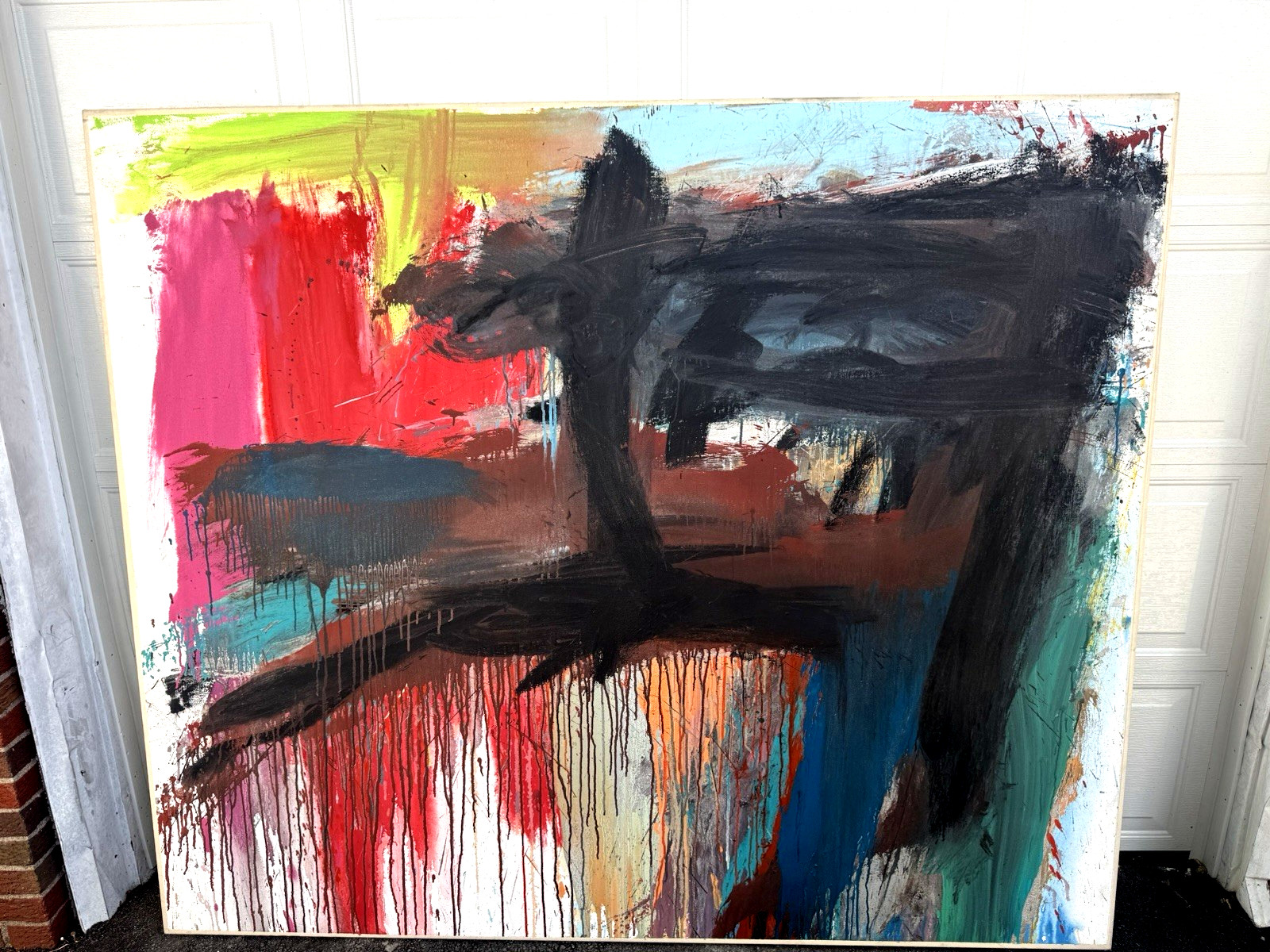 HUGE ORIGINAL ART ABSTRACTION SURREALISM STEVEN GILBERT OIL PAINTING HUGE ORIGINAL ART ABSTRACTION SURREALISM STEVEN GILBERT OIL PAINTING