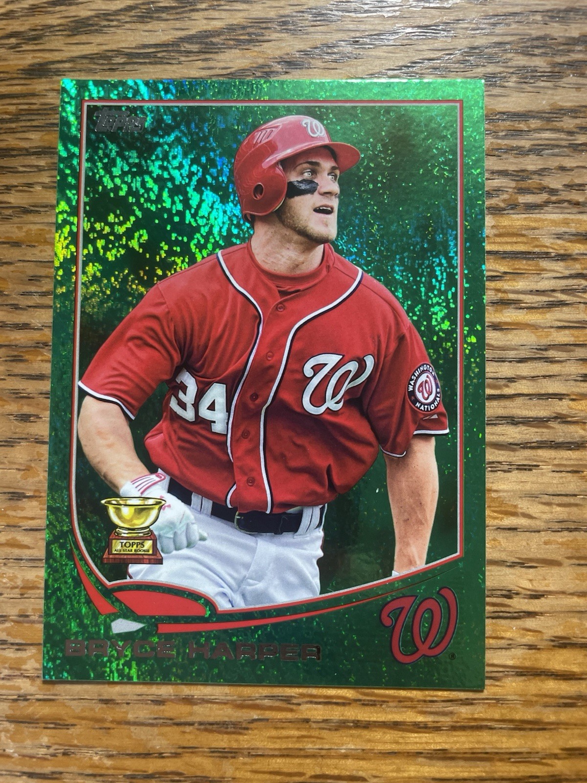 Bryce Harper Washington Nationals 2013 Topps Emerald #1 Bryce Harper Washington Nationals 2013 Topps Emerald #1