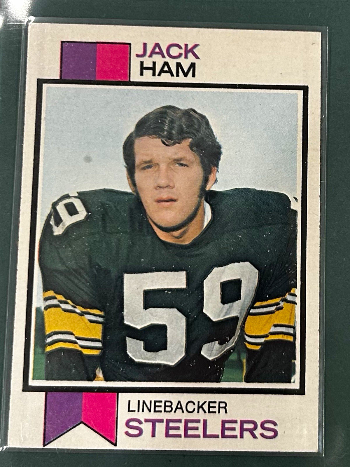 Topps 1973 Topps Jack Ham #115 Pittsburgh Steelers NFL Base Set RC Card