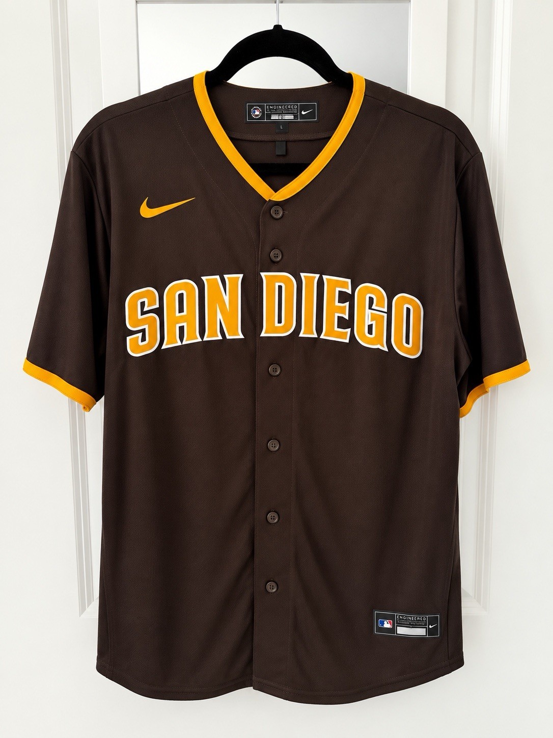 Nike San Diego Padres Juan Soto #22 Road Baseball Jersey Brown Men’s L