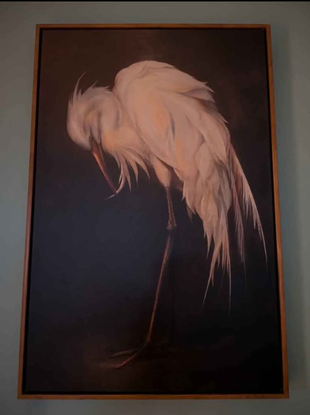 Stunning Large Framed Egret Excellent Condition Beautiful 