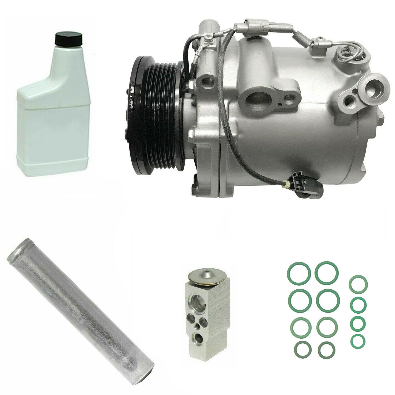 Reman AC Compressor Kit IG487 Fits Mitsubishi Lancer 08-09, Outlander 2007-2008