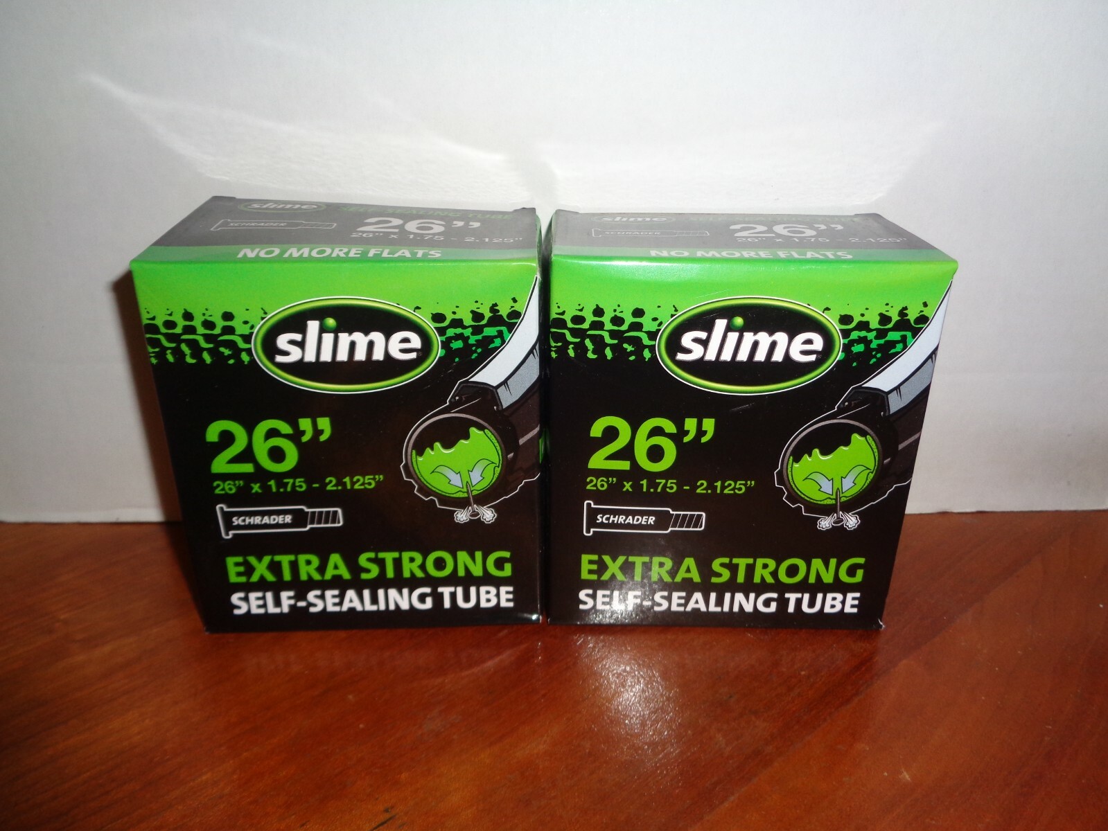 2 - Slime 26 Inch Extra Strong Self Sealing Tubes Schrader Valve 26