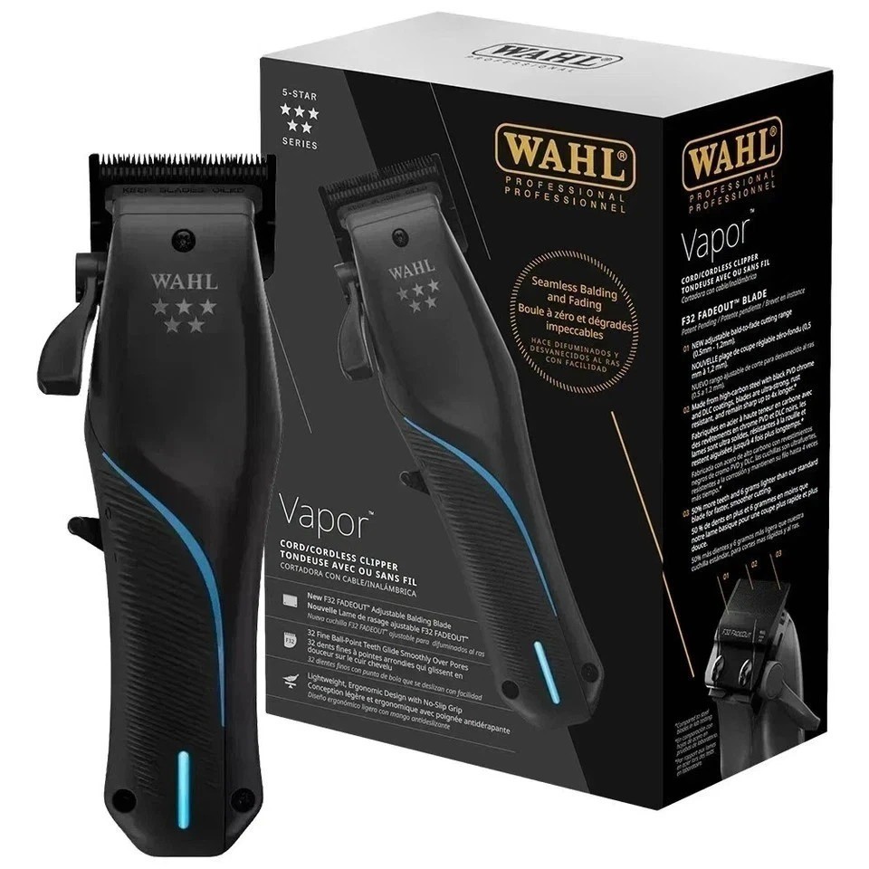 New Wahl Professional Vapor Cord Cordless Clipper 5-Star Series USA New Wahl Professional Vapor Cord Cordless Clipper 5-Star Series USA