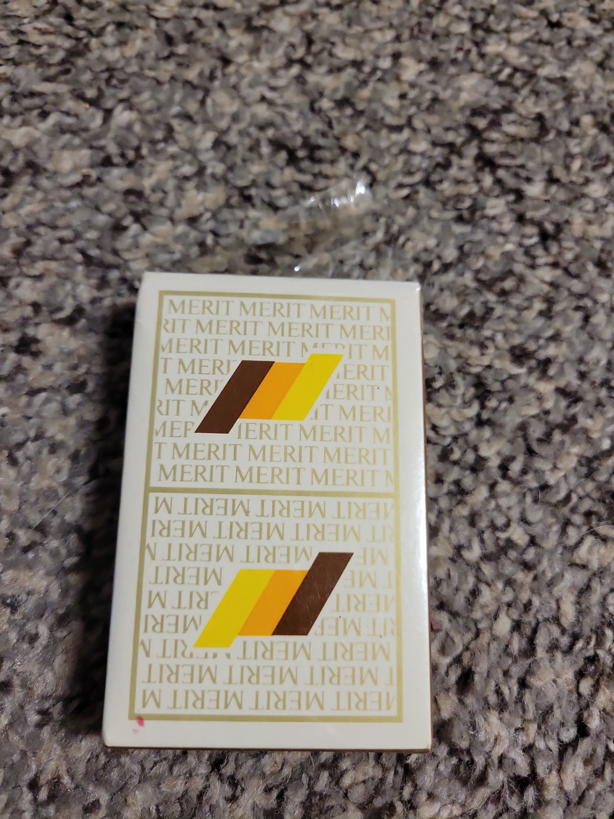 Vintage MERIT Cigarettes Playing Cards Factory Sealed Deck Yellow Vintage MERIT Cigarettes Playing Cards Factory Sealed Deck Yellow