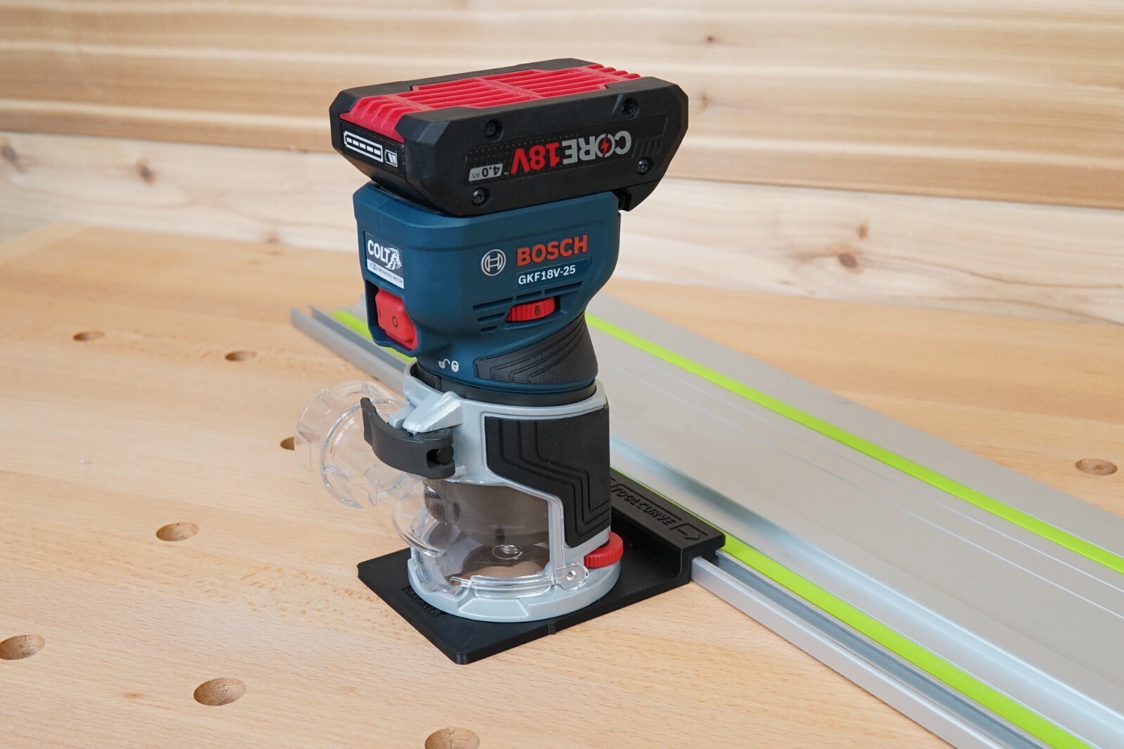Guide Rail Adapter for Bosch Colt 18v Router