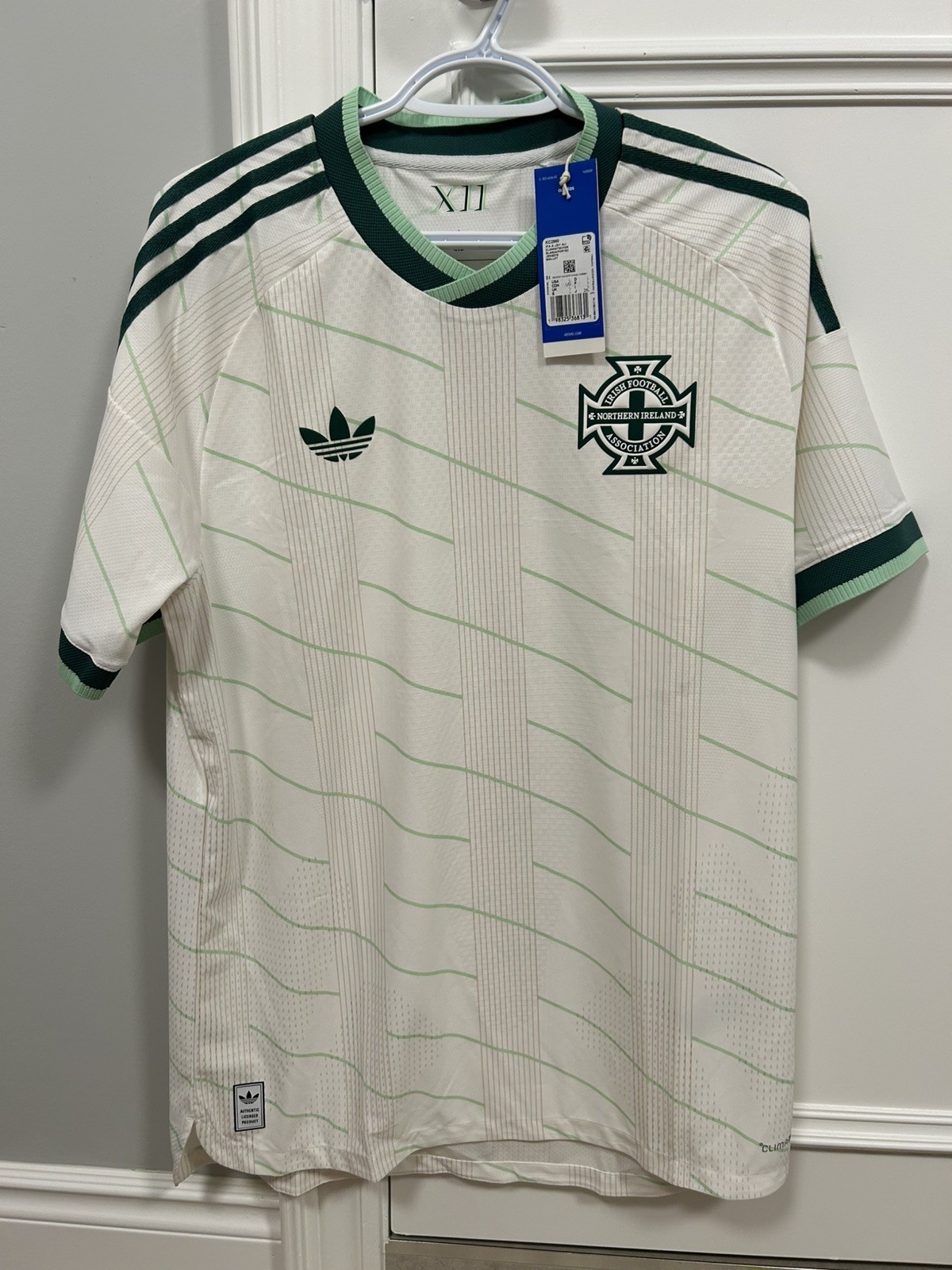 adidas Northern Ireland 26 Away Authentic Soccer Jersey KC2980 $150 mens FIFA
