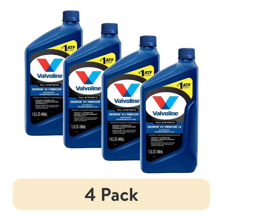 Valvoline Dexron VI/Mercon LV Full Synthetic ATF Transmission Fluid 1 QT x 4 PK Valvoline Dexron VI/Mercon LV Full Synthetic ATF Transmission Fluid 1 QT x 4 PK