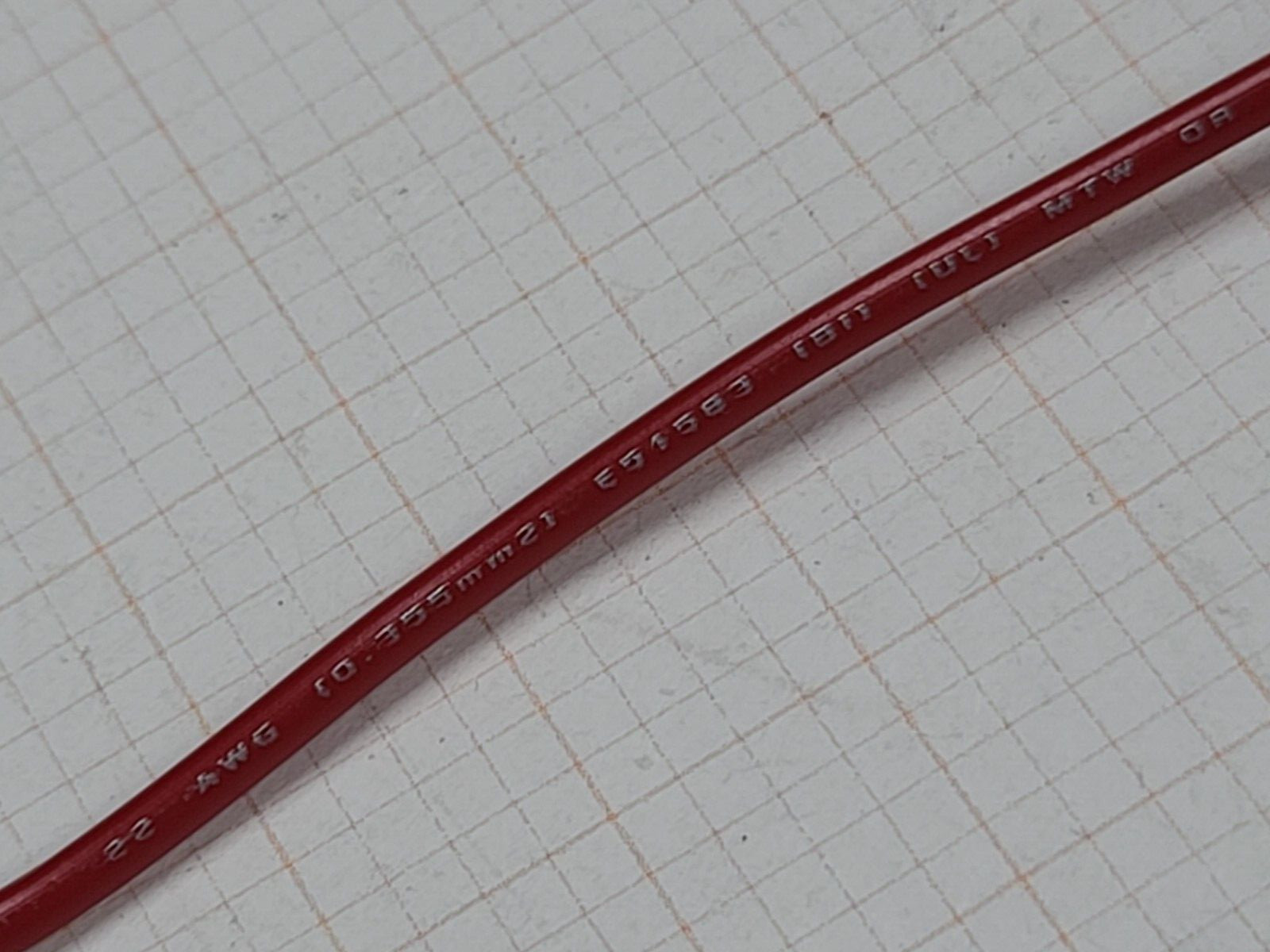 Southwire/Copperfield #22awg 7x30T Hook-Up/Lead Wire UL-1015/1230 600V Red/100ft