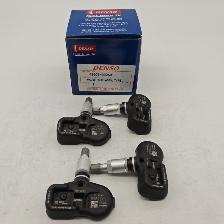 4X DENSO 42607-30060 TPMS Tire Pressure Monitoring Sensor PMV-C010 Lexus Toyot