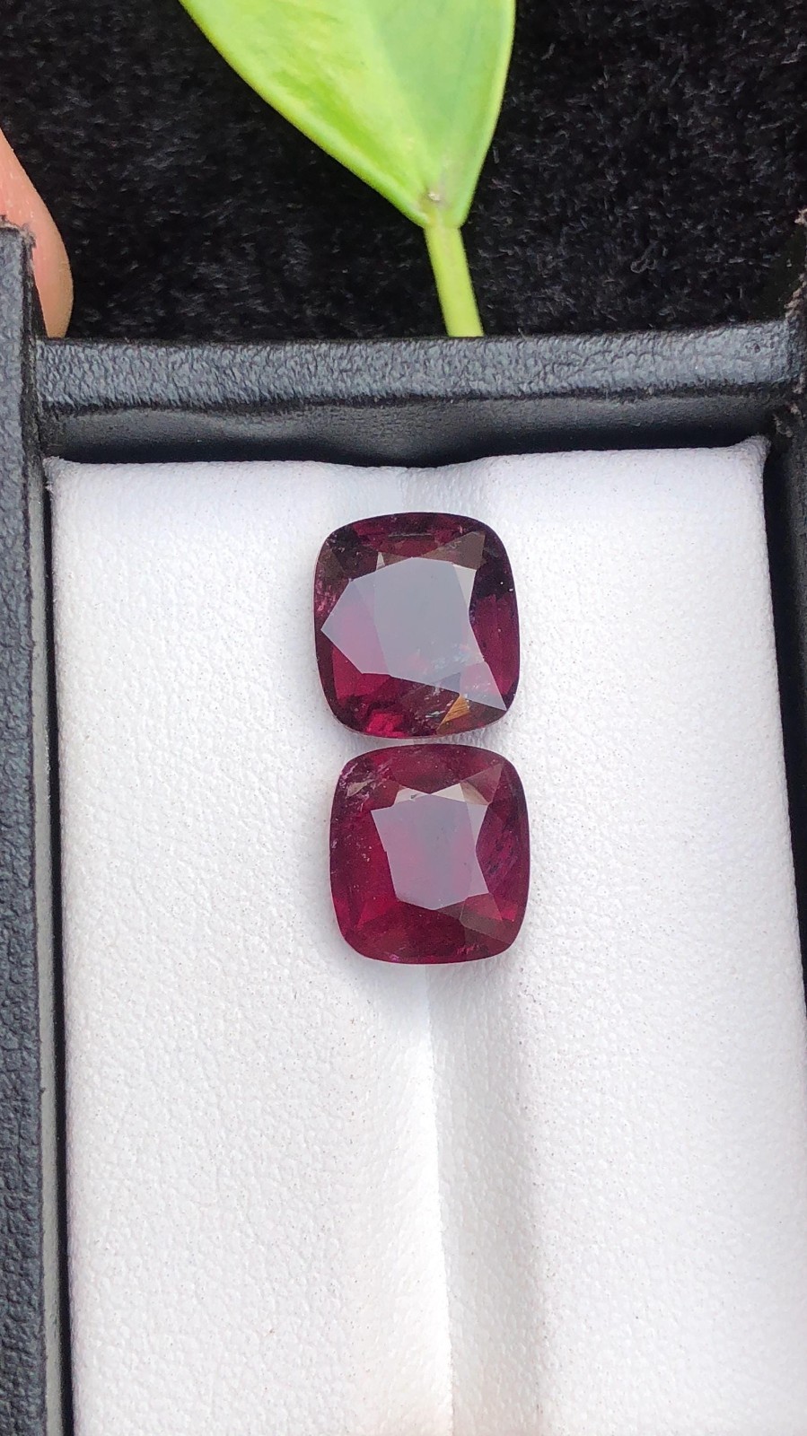 8.25Ct Natural Rubellite Pair Cushion Cut Red Pink Tourmaline Loose Gemstones 8.25Ct Natural Rubellite Pair Cushion Cut Red Pink Tourmaline Loose Gemstones