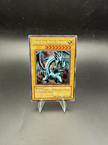 Konami Yu-Gi-Oh Blue-Eyes White Dragon BPT-003 2002 Tin Secret Rare Foil
