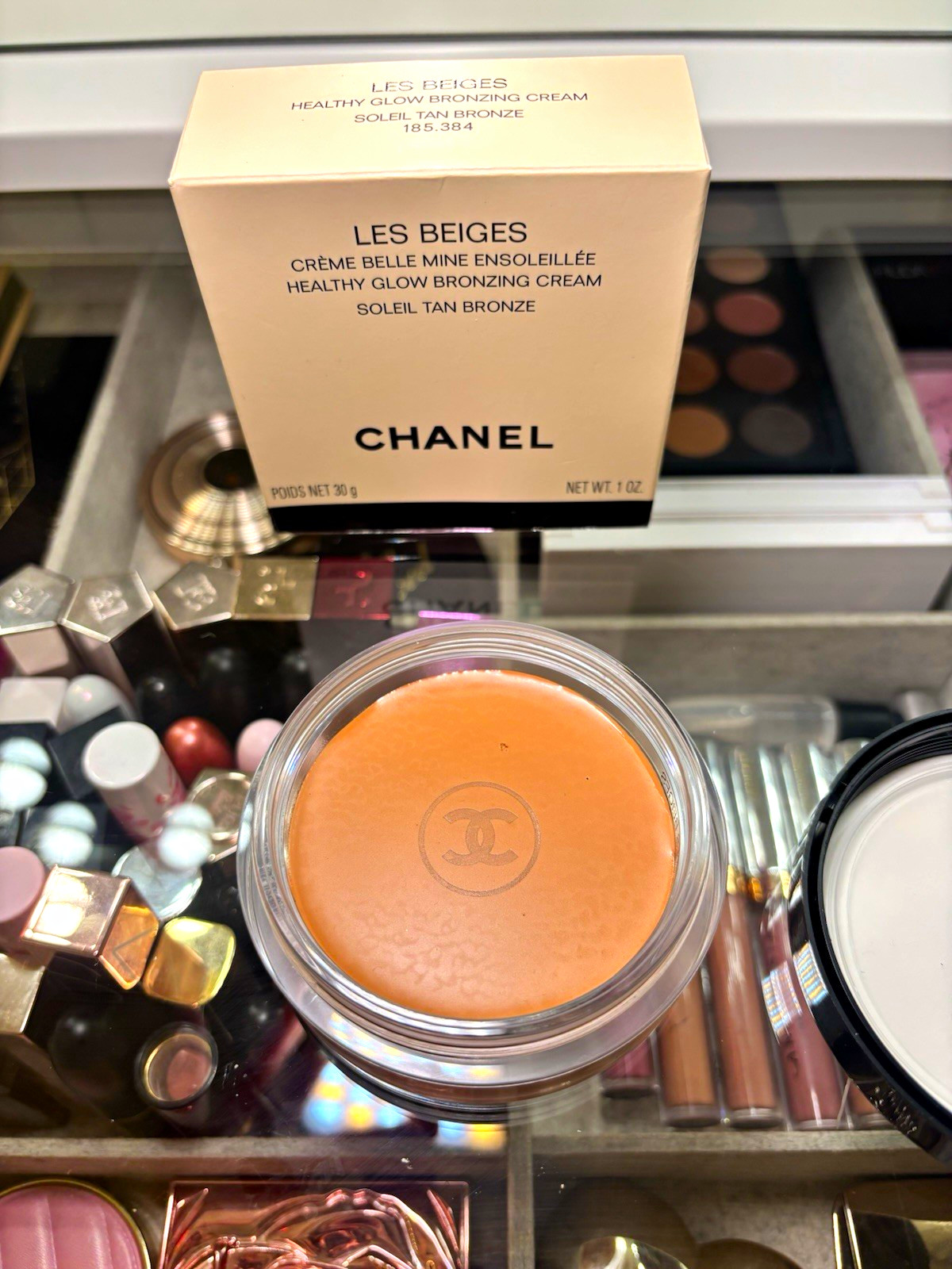CHANEL Les Beiges Healthy Glow Bronzing Cream Bronzer Soleil Tan Bronze 1 oz